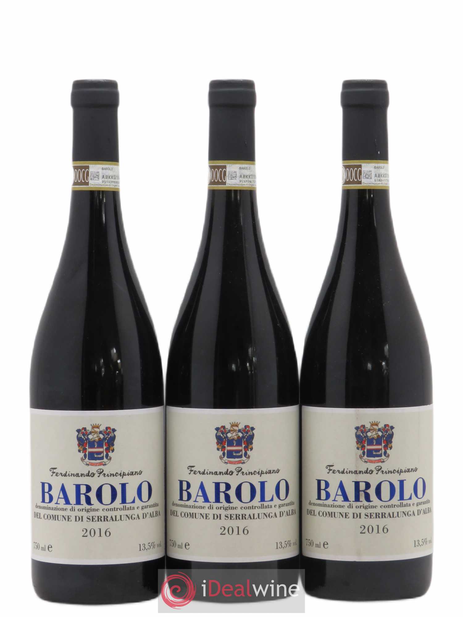 Barolo Del Comune di Serralunga d'Alba Ferdinando Principiano (sans prix de réserve) 2016 - Posten von 3 Flaschen - 0