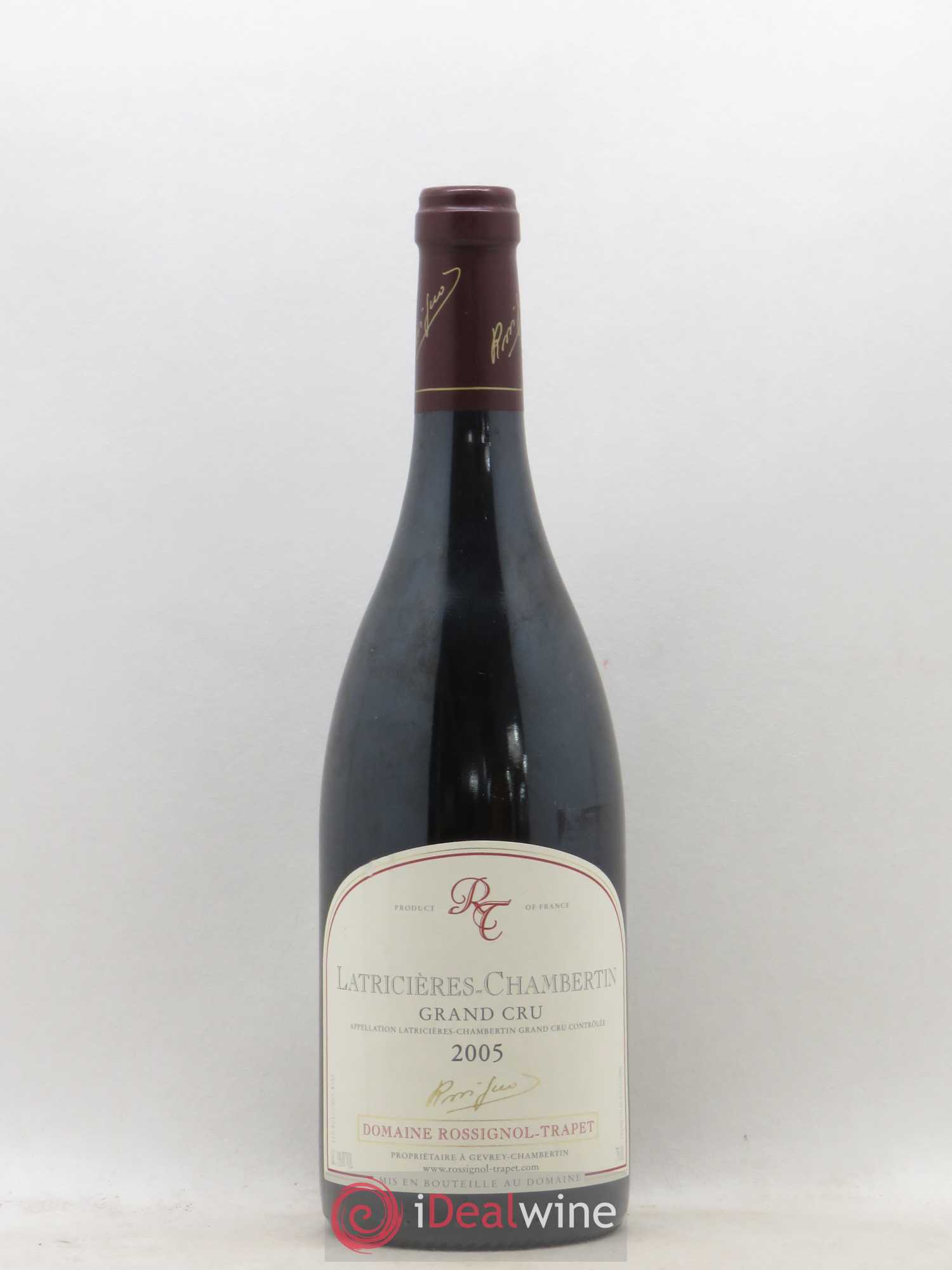 Latricières-Chambertin Grand Cru Rossignol-Trapet (Domaine) 2005 - Lot de 1 bouteille - 0
