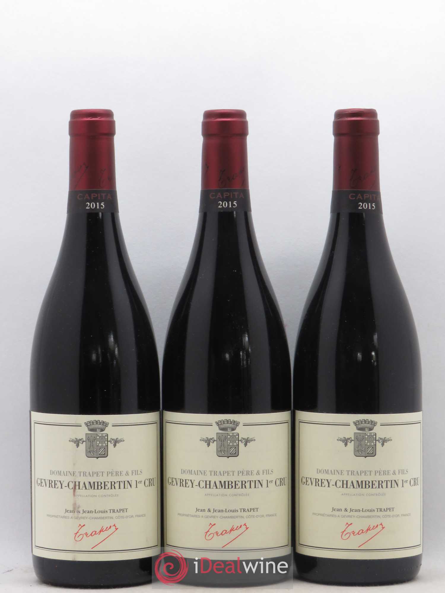 Gevrey-Chambertin 1er Cru Capita Domaine Trapet 2015 - Lot de 3 bouteilles - 0