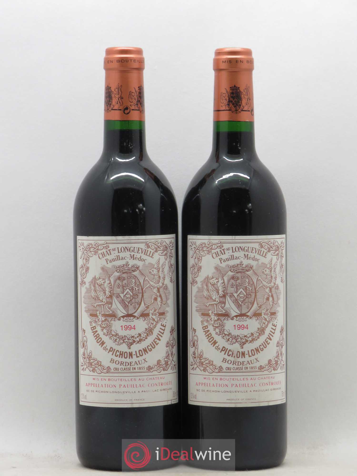 Pichon Longueville Baron 2ème Grand Cru Classé 1994 - Lot de 2 bouteilles - 0