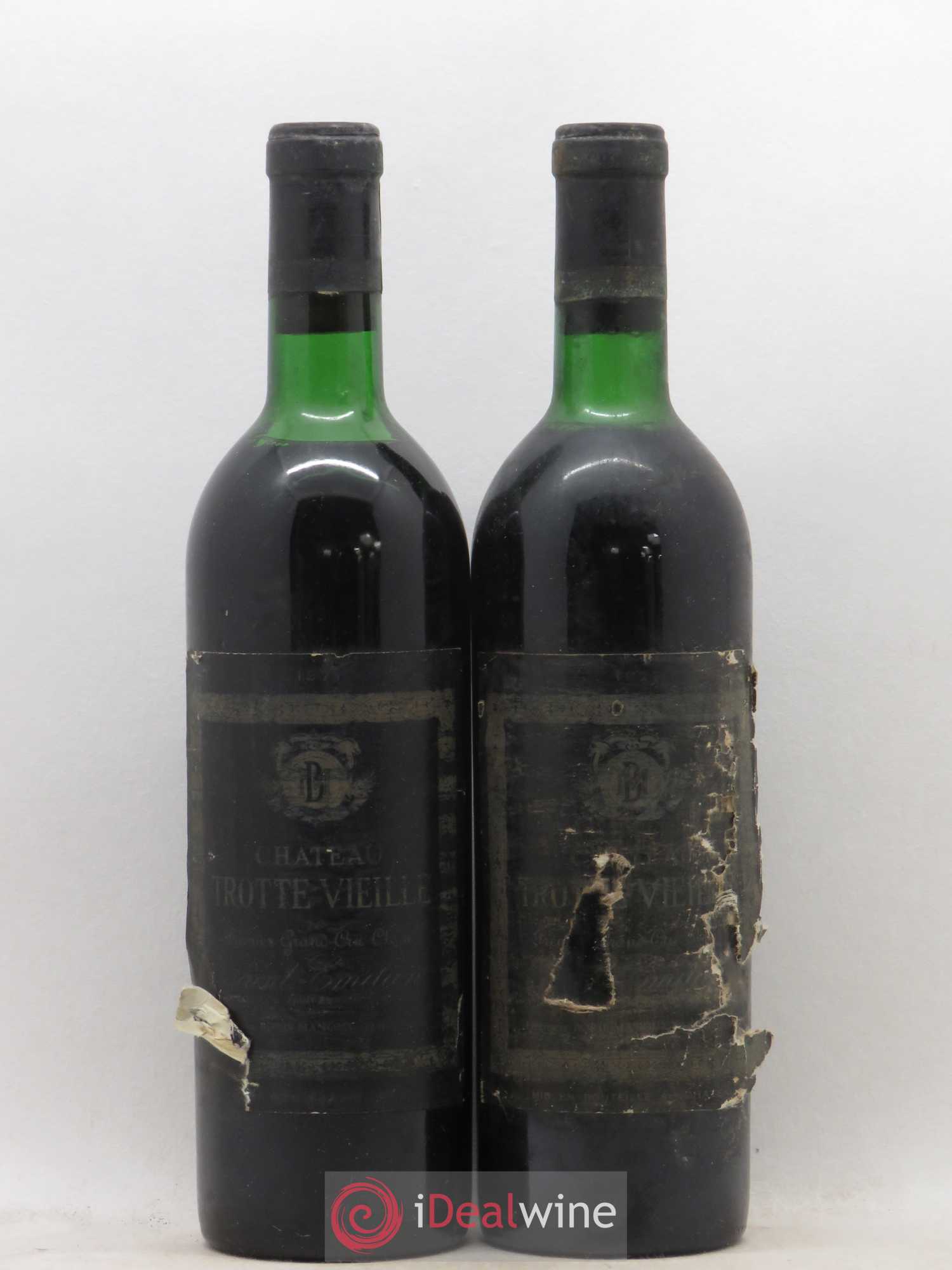 Château Trotte Vieille 1er Grand Cru Classé B 1971 - Lot de 2 bouteilles - 0