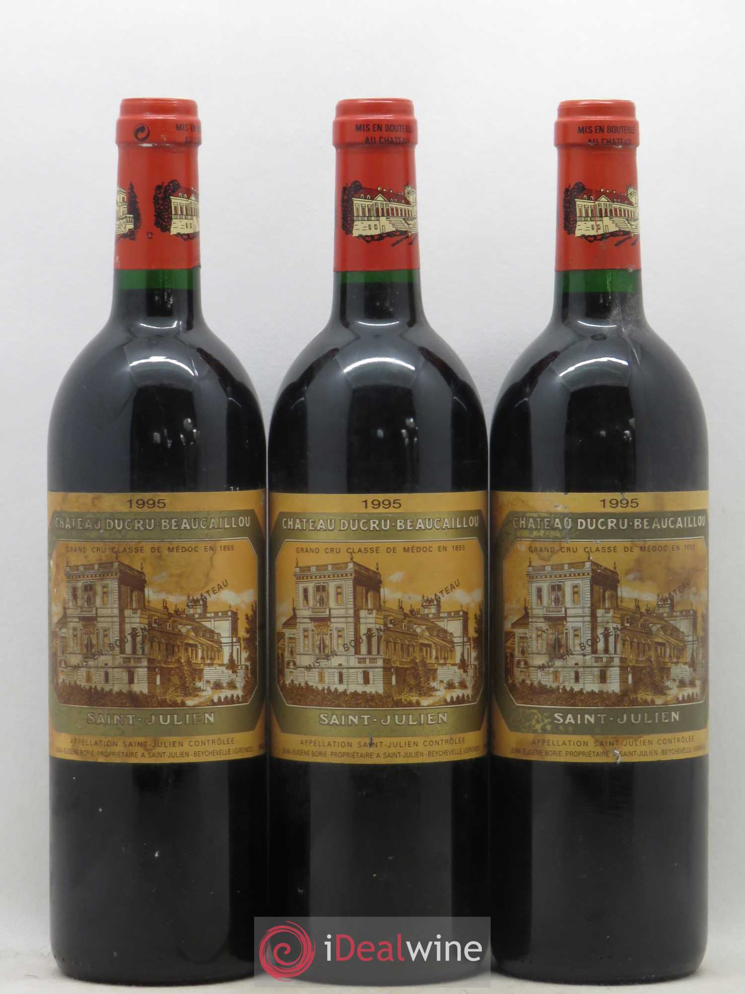 Château Ducru Beaucaillou 2ème Grand Cru Classé 1995 - Lot de 3 bouteilles - 0
