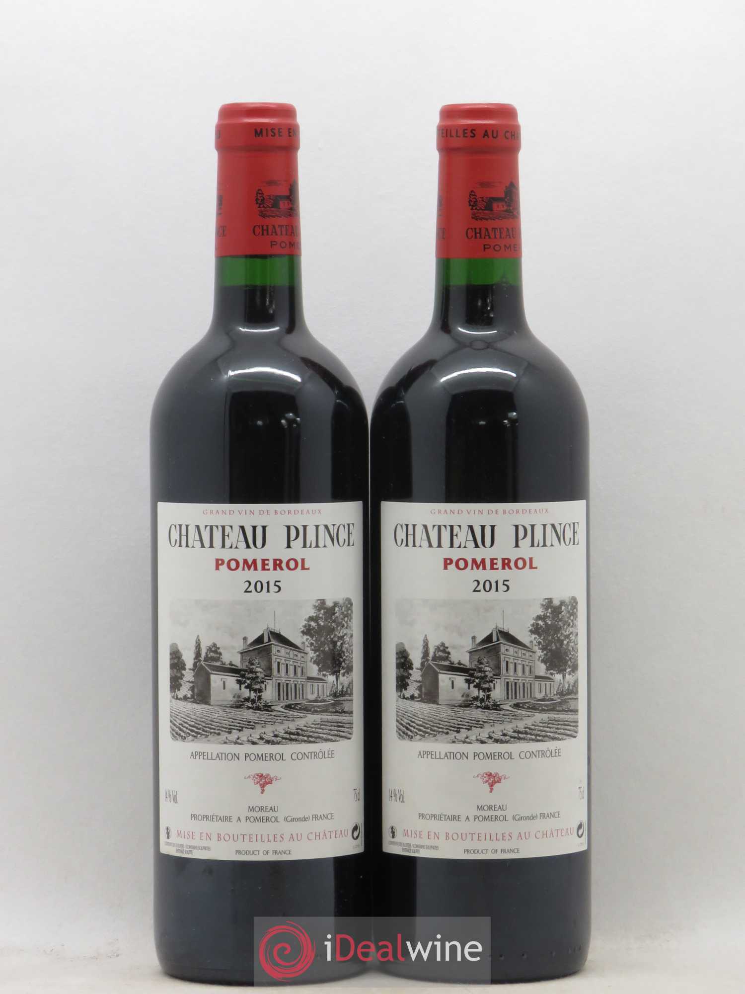 Pomerol Château Plinge 2015 - Lot de 2 bouteilles - 0