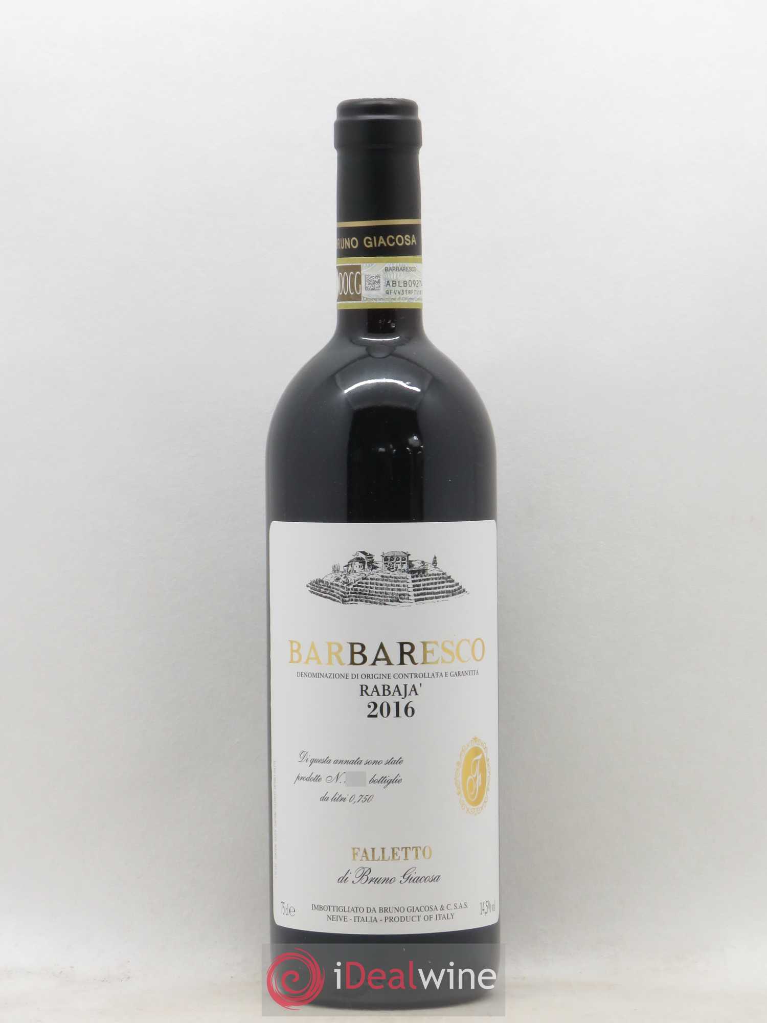 Barbaresco DOCG Rabaja Bruno Giacosa 2016 - Posten von 1 Flasche - 0