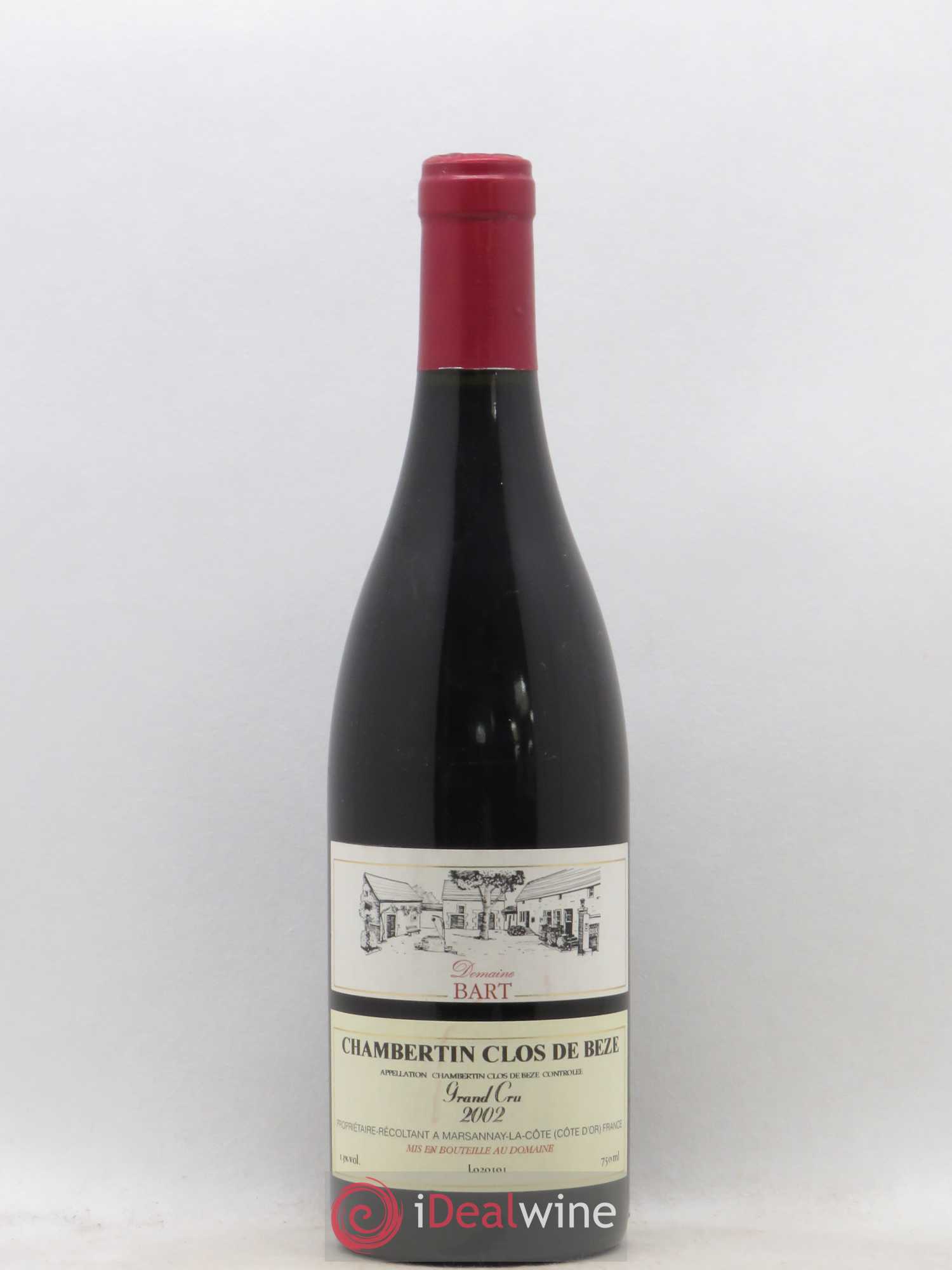 Chambertin Clos de Bèze Grand Cru Bart (Domaine) 2002 - Lot de 1 bouteille - 0