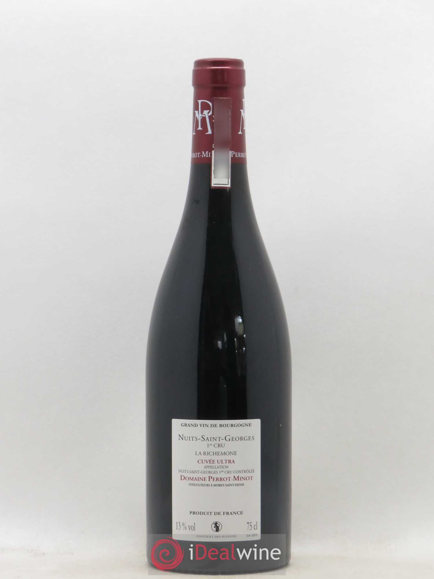 Nuits-Saint-Georges 1er Cru La Richemone Cuvée Ultra Vieilles Vignes Perrot-Minot 2016 - Lot de 1 bouteille - 1