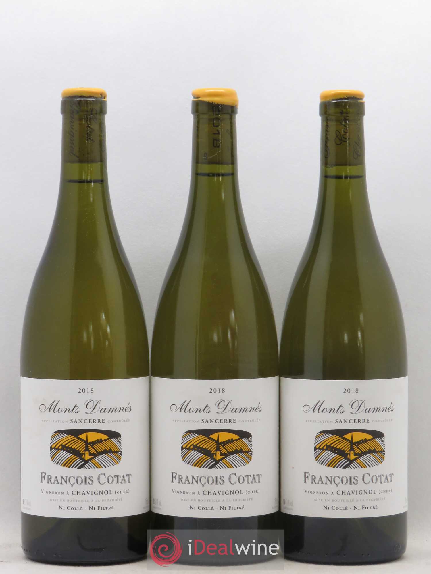Sancerre Les Monts Damnés François Cotat 2018 - Lot de 3 bouteilles - 0