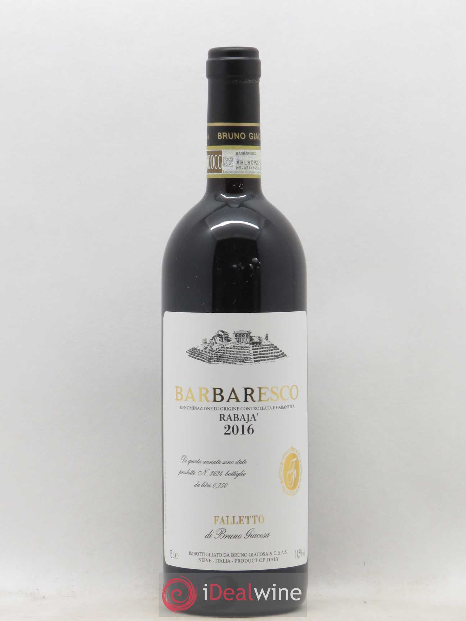 Barbaresco DOCG Rabaja Bruno Giacosa 2016 - Posten von 1 Flasche - 0