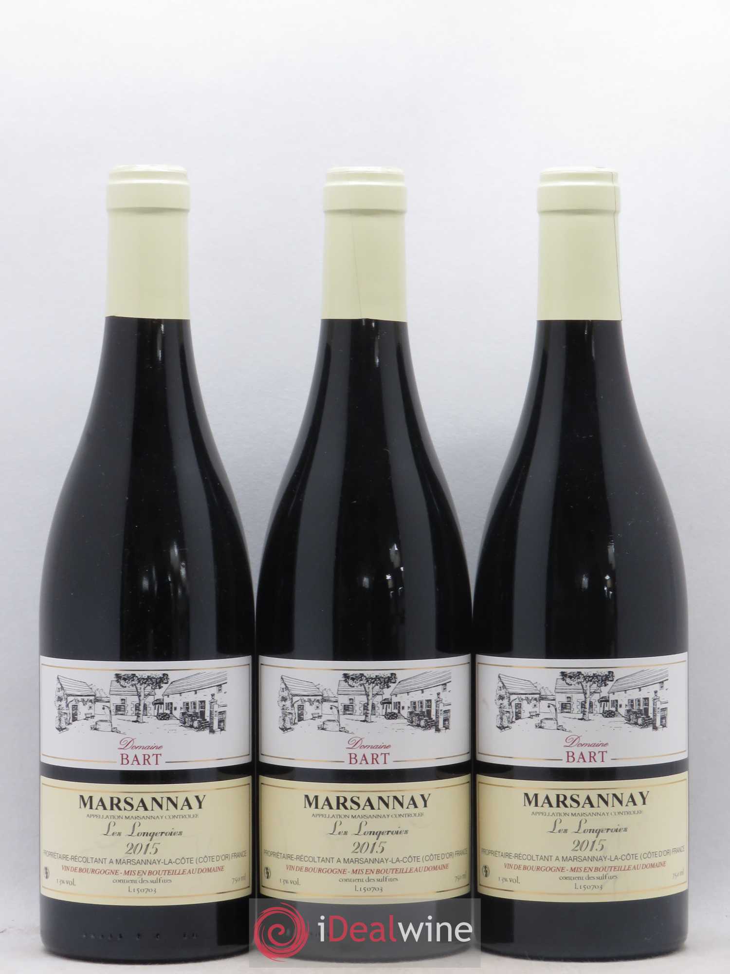 Marsannay Les Longeroies Bart (Domaine) 2015 - Lot de 3 bouteilles - 0