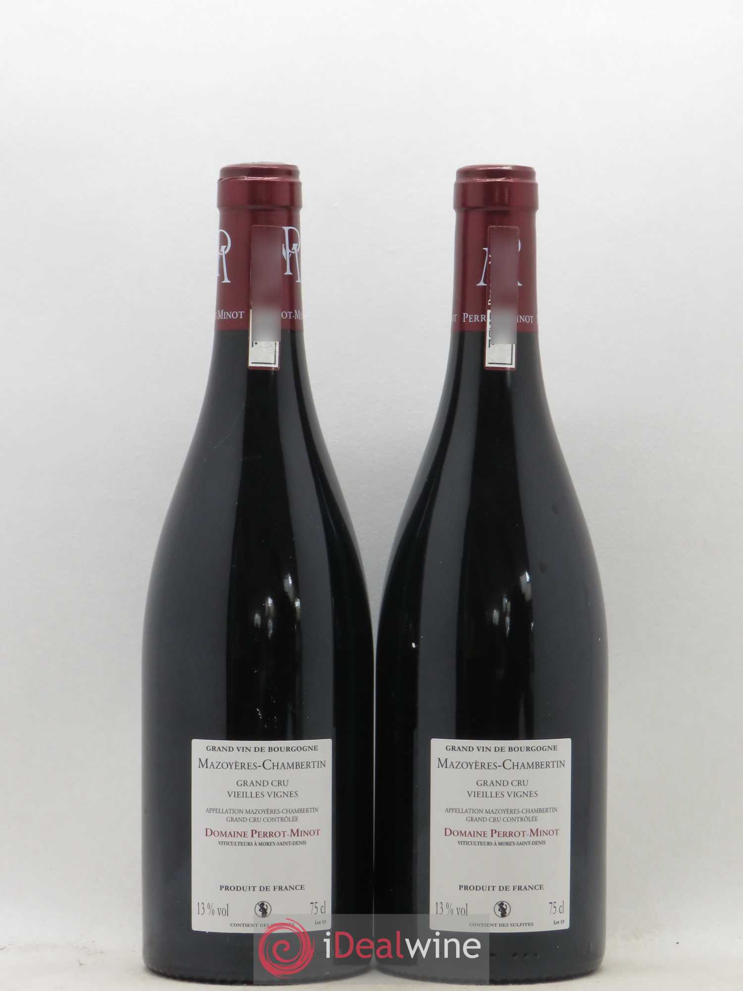 Mazoyères-Chambertin Grand Cru Vieilles Vignes Perrot-Minot 2016 - Lot de 2 bouteilles - 1
