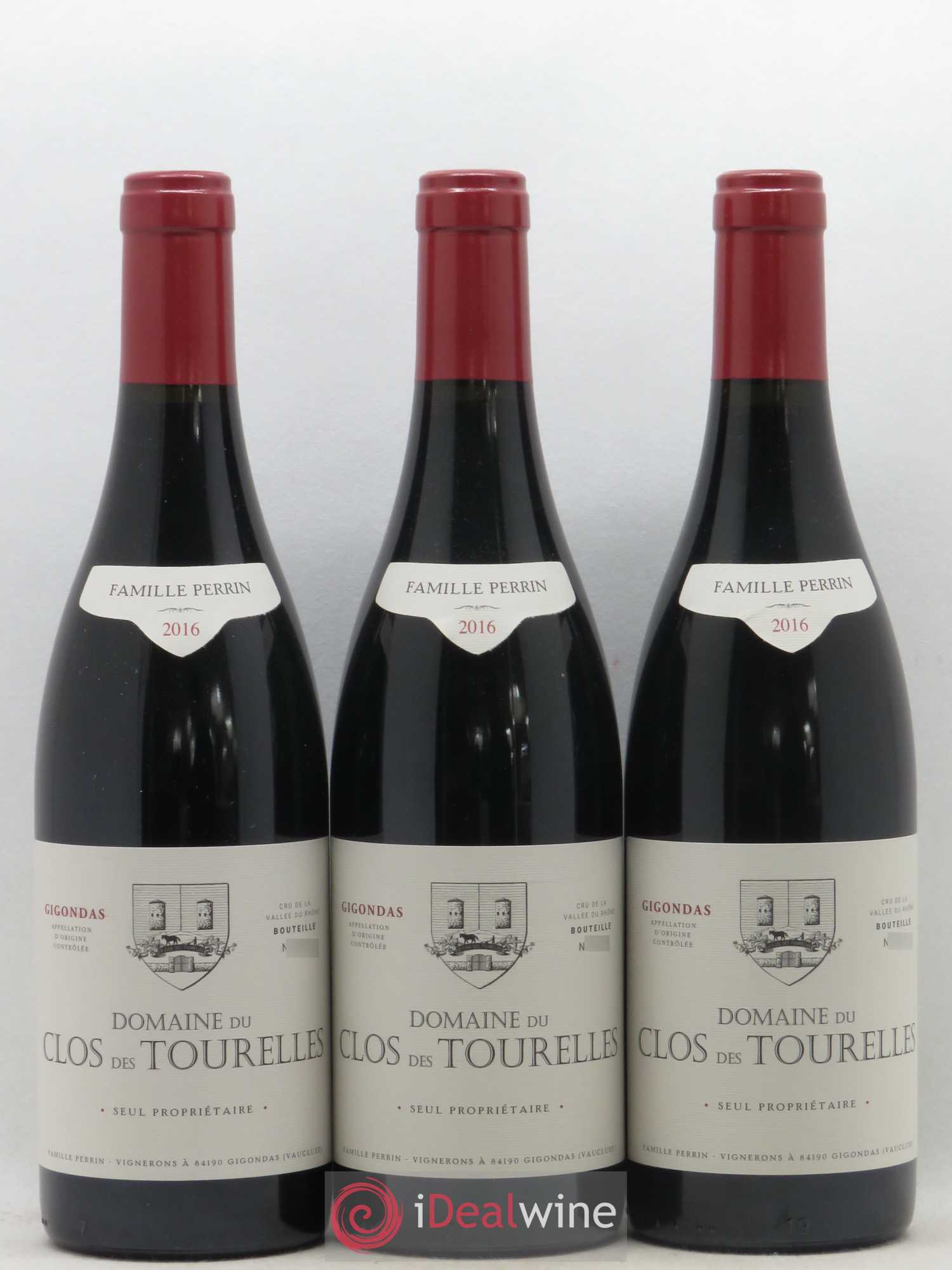 Gigondas Clos Des Tourelles (Domaine du) Famille Perrin 2016 - Lot de 3 bouteilles - 0