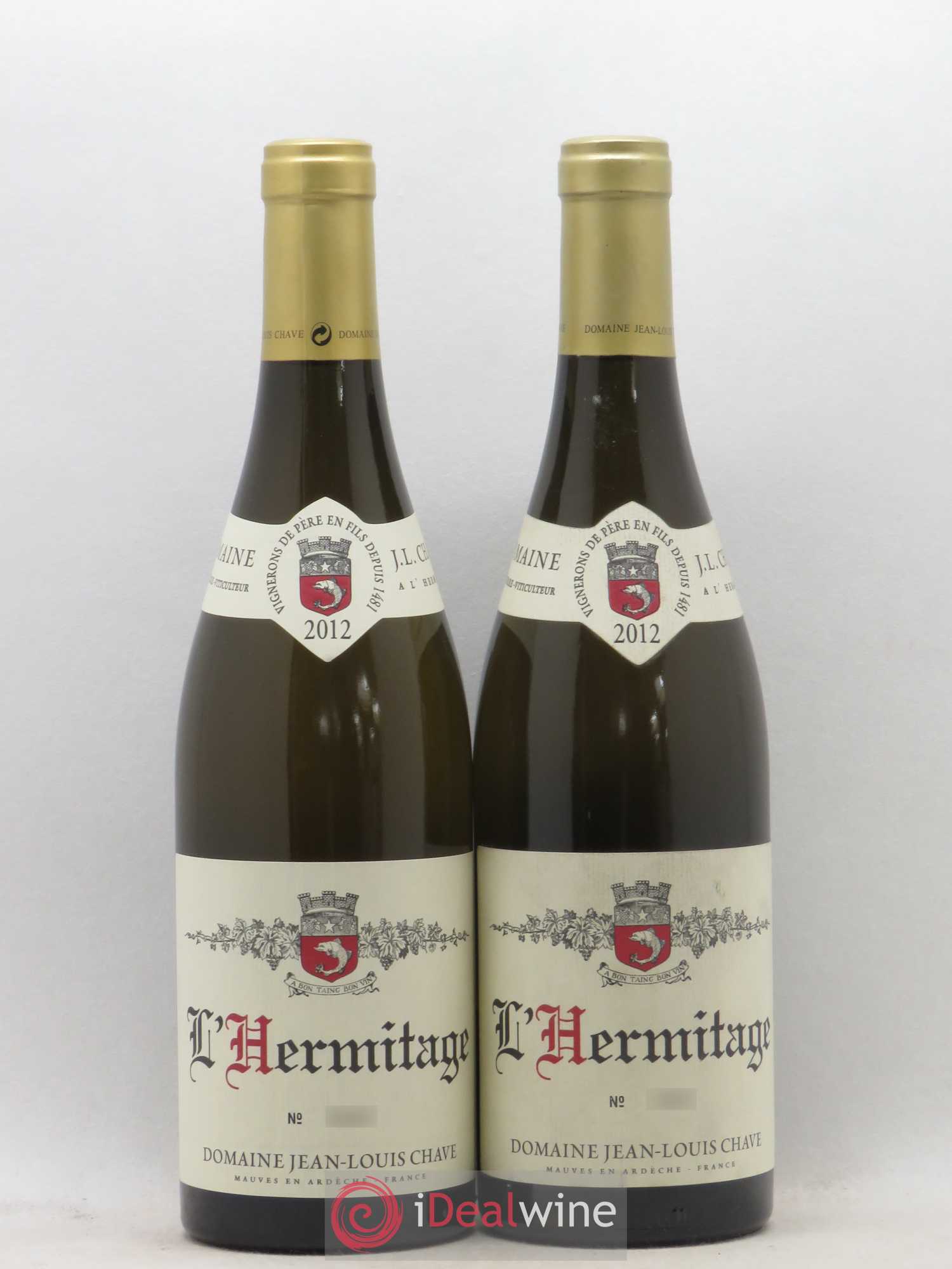 Hermitage Jean-Louis Chave 2012 - Lot de 2 bouteilles - 0