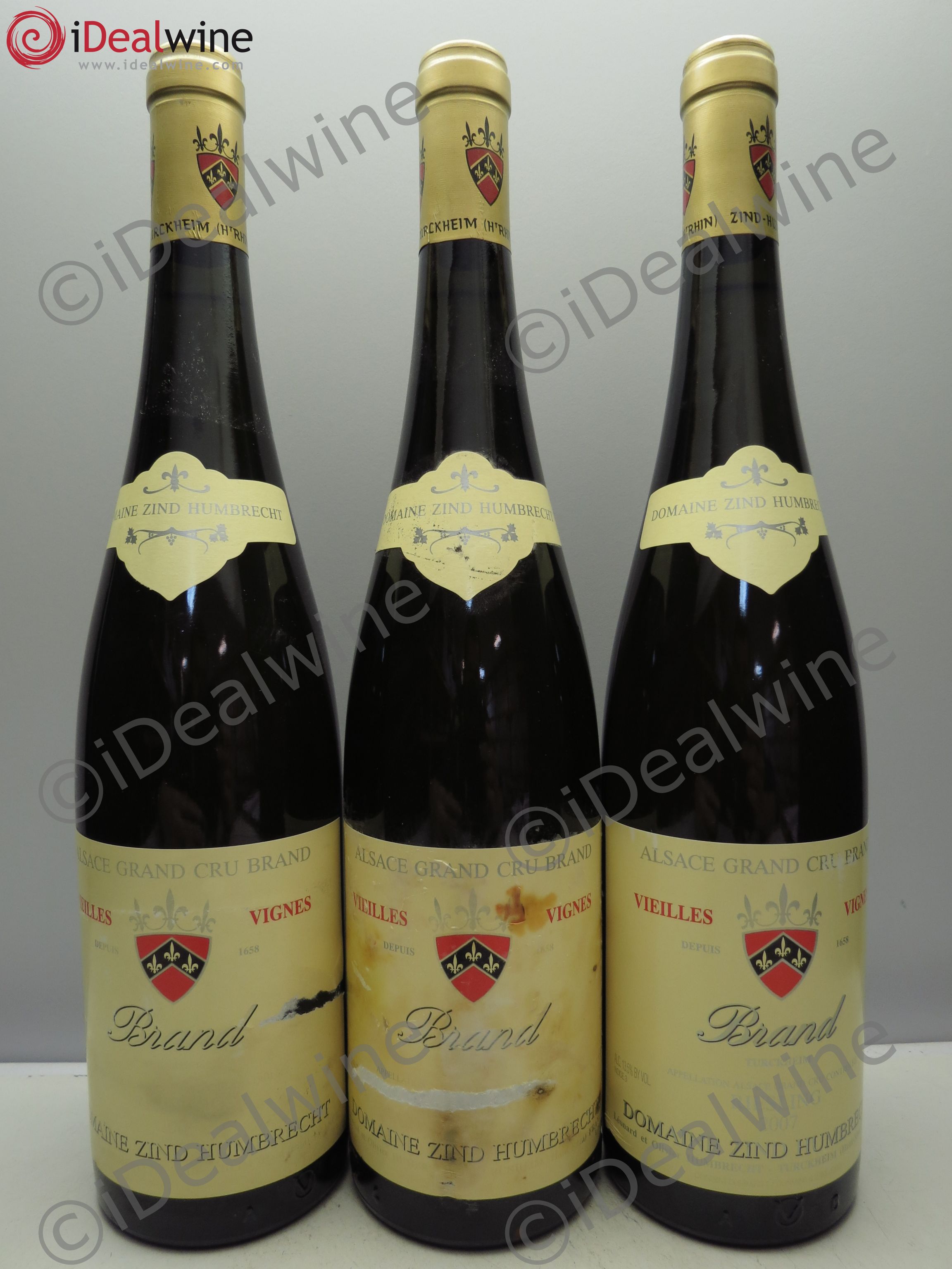 Alsace Riesling Grand Cru Brand Zind-Humbrecht (Domaine) 2000 - Lotto di 3 bottiglie - 0