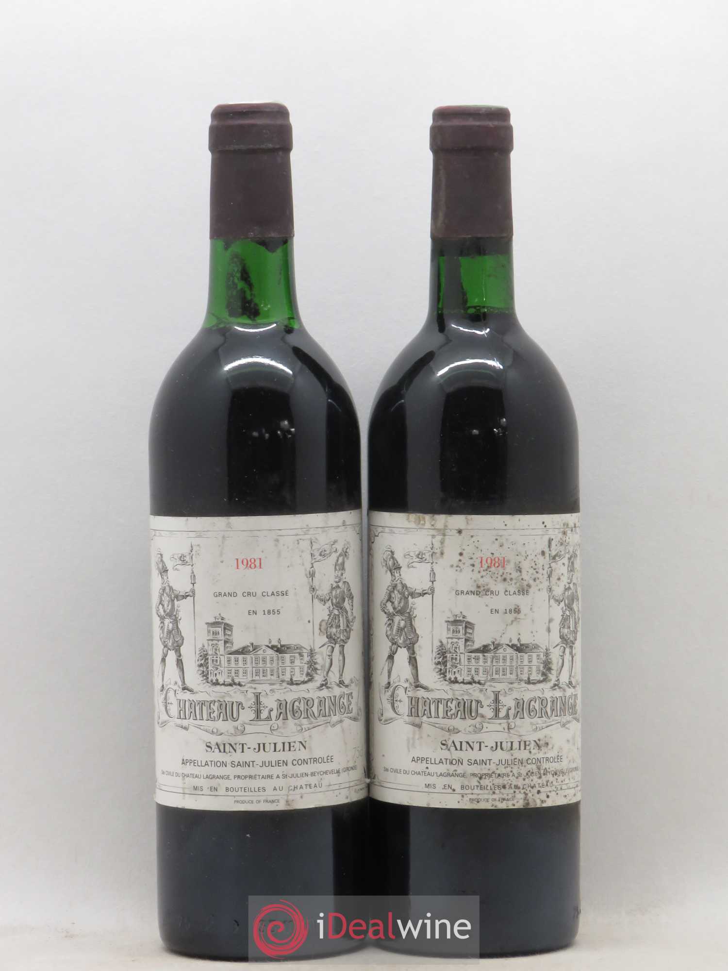 Château Lagrange 3ème Grand Cru Classé 1981 - Lot de 2 bouteilles - 0