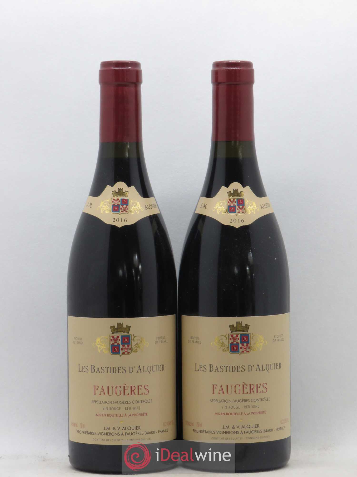 Faugères Domaine Jean-Michel Alquier Les Bastides d'Alquier 2016 - Lot de 2 bouteilles - 0