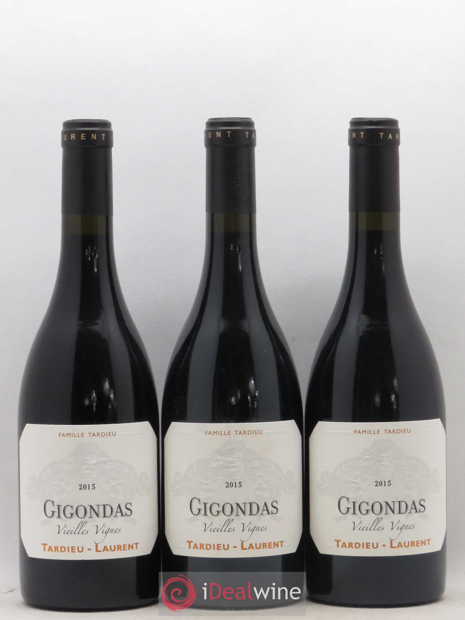 Gigondas Vieilles vignes Tardieu Laurent 2015 - Posten von 3 Flaschen - 0
