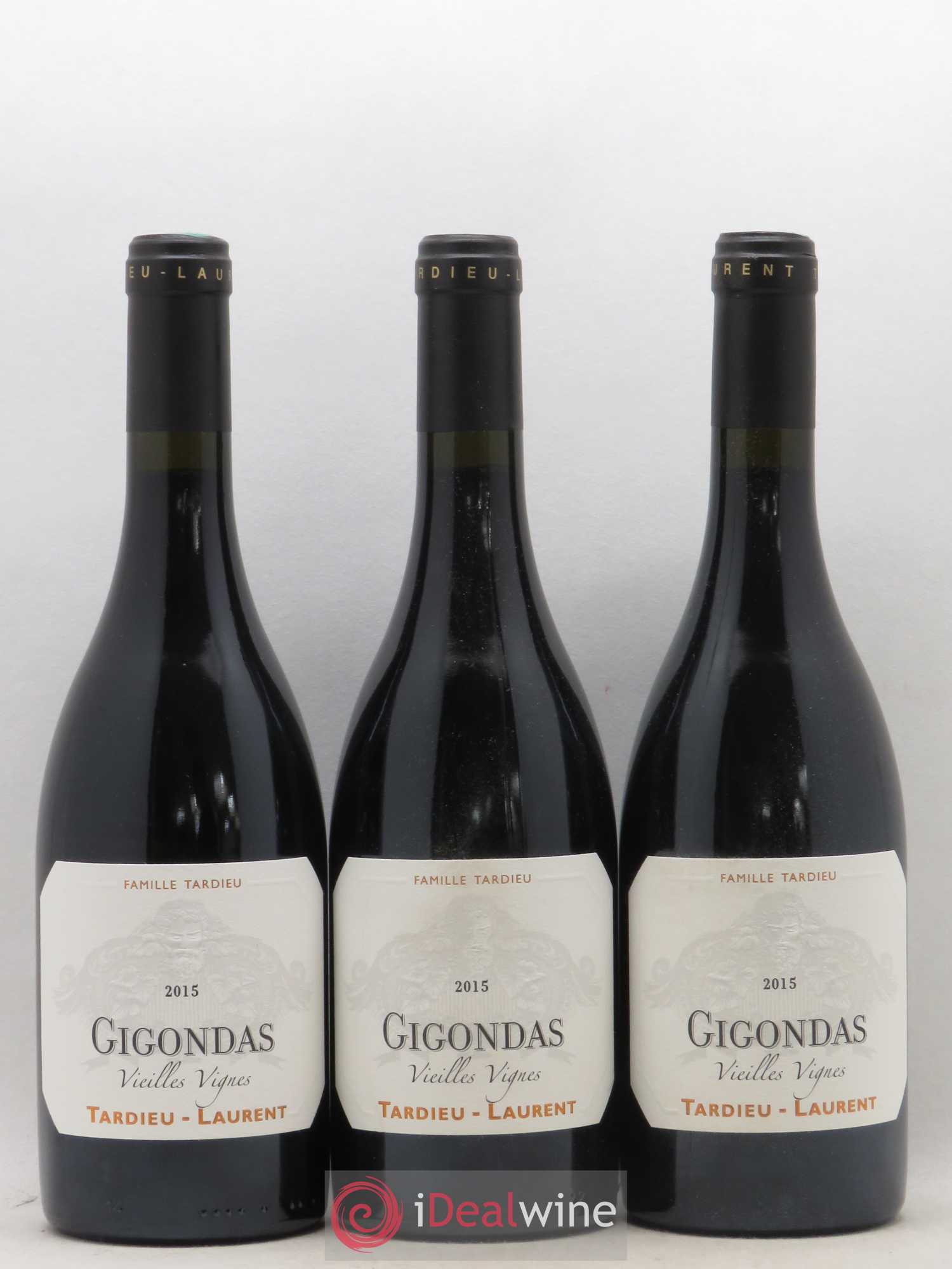 Gigondas Vieilles vignes Tardieu Laurent 2015 - Posten von 3 Flaschen - 0