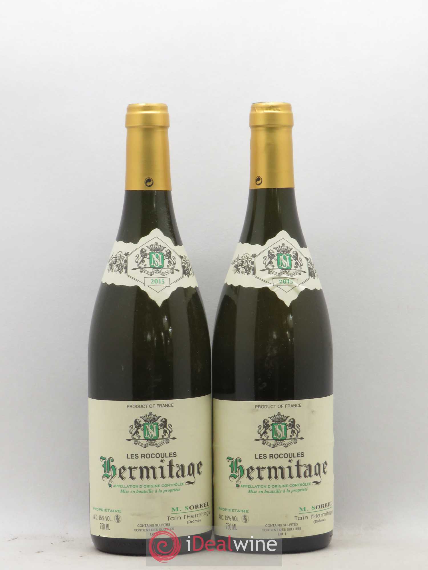 Hermitage Les Rocoules Marc Sorrel 2015 - Lot de 2 bouteilles - 0