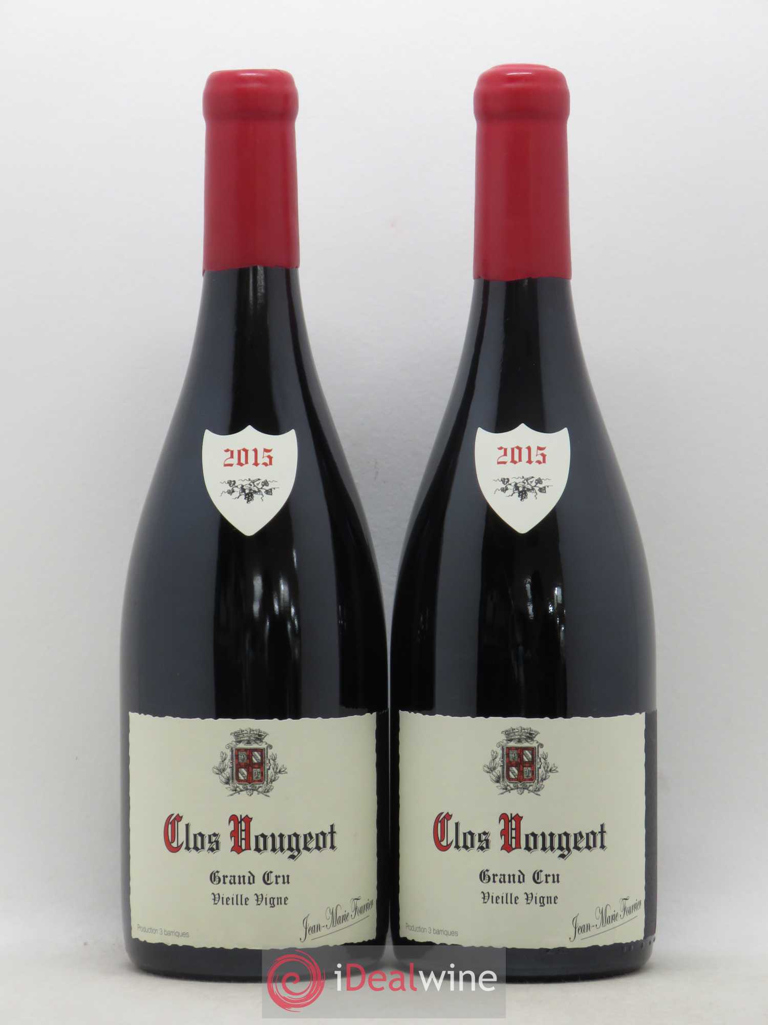 Clos de Vougeot Grand Cru Vieille Vigne Fourrier (Domaine) 2015 - Lot de 2 bouteilles - 0