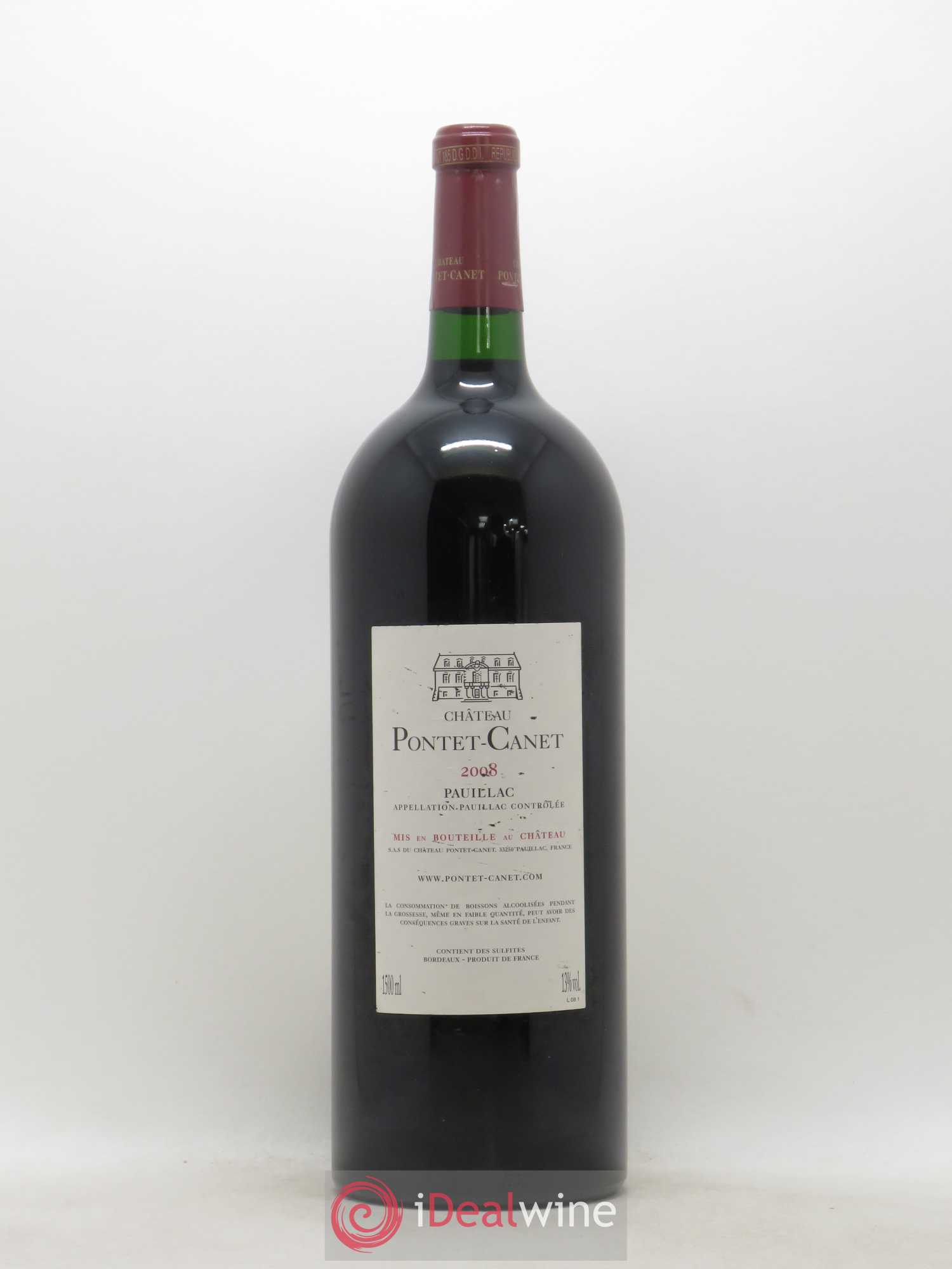 Château Pontet Canet 5ème Grand Cru Classé 2008 - Lot de 1 magnum - 1
