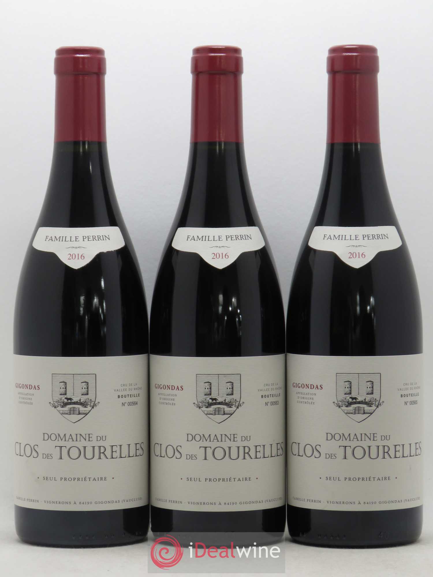 Gigondas Clos Des Tourelles (Domaine du) Famille Perrin 2016 - Lot de 3 bouteilles - 0