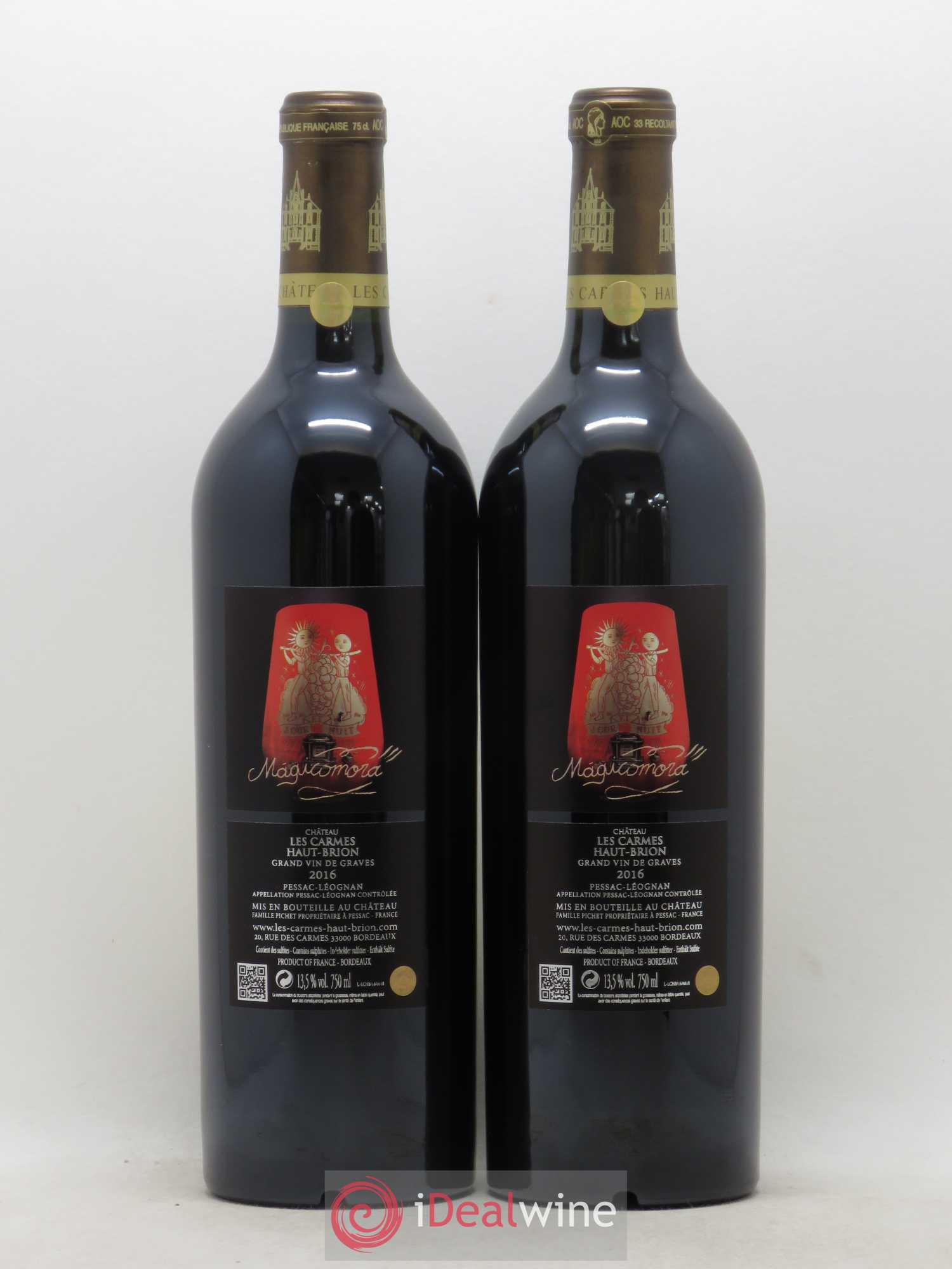 Château Les Carmes Haut-Brion 2016 - Lot de 2 bouteilles - 1