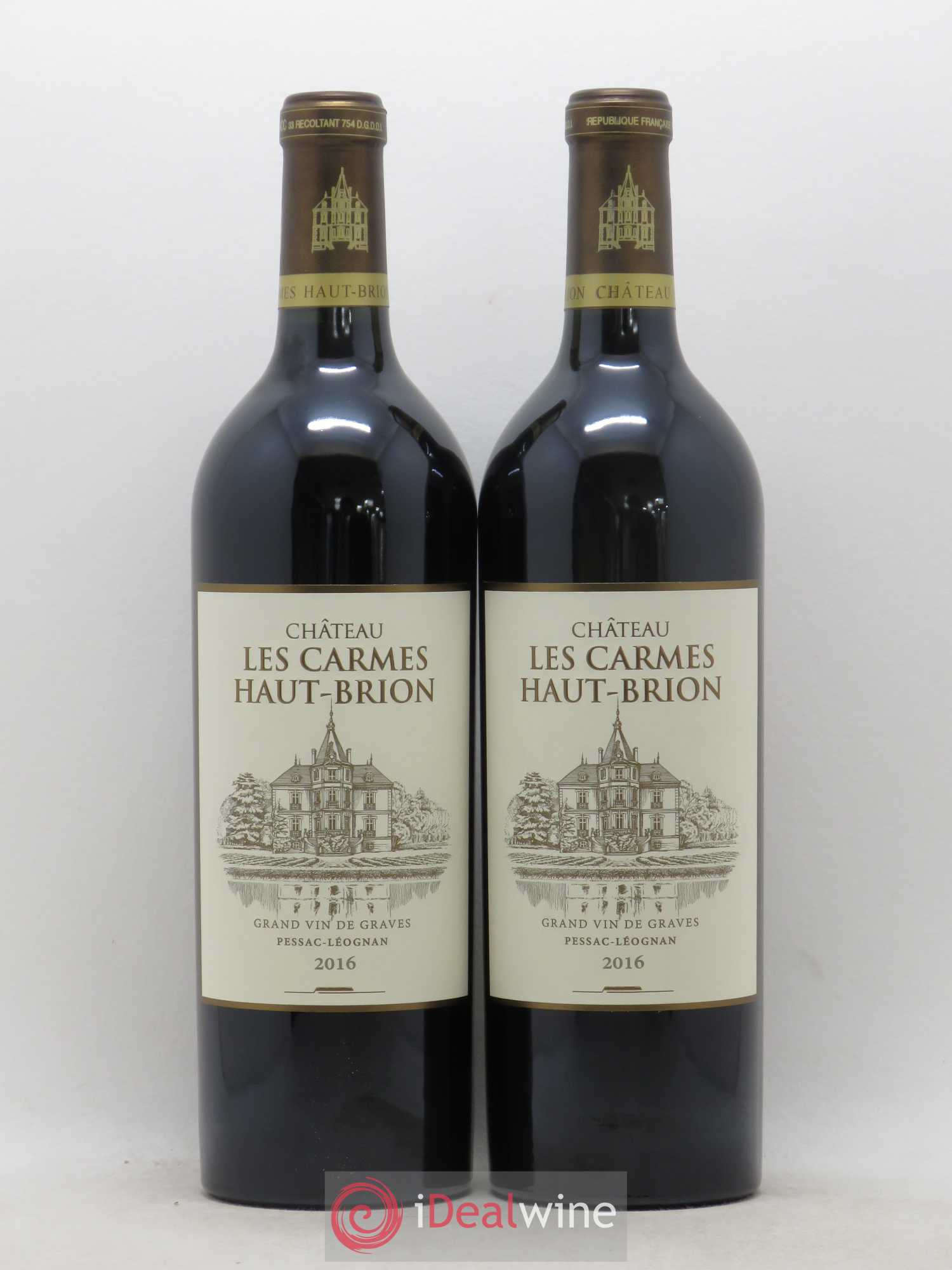 Château Les Carmes Haut-Brion 2016 - Lot de 2 bouteilles - 0