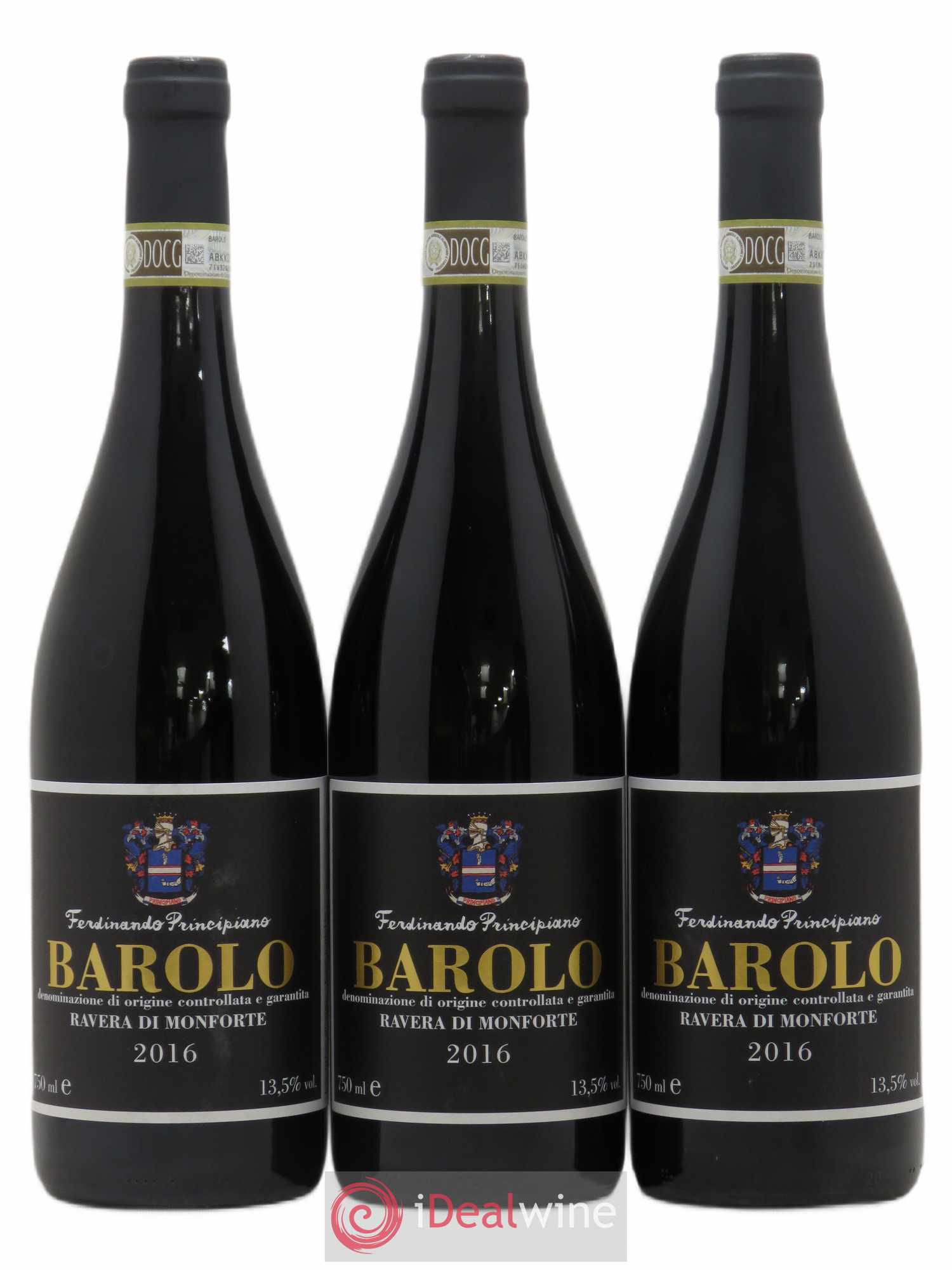 Barolo Ravera di Montforte Principiano Ferdinando 2016 - Lotto di 3 bottiglie - 0