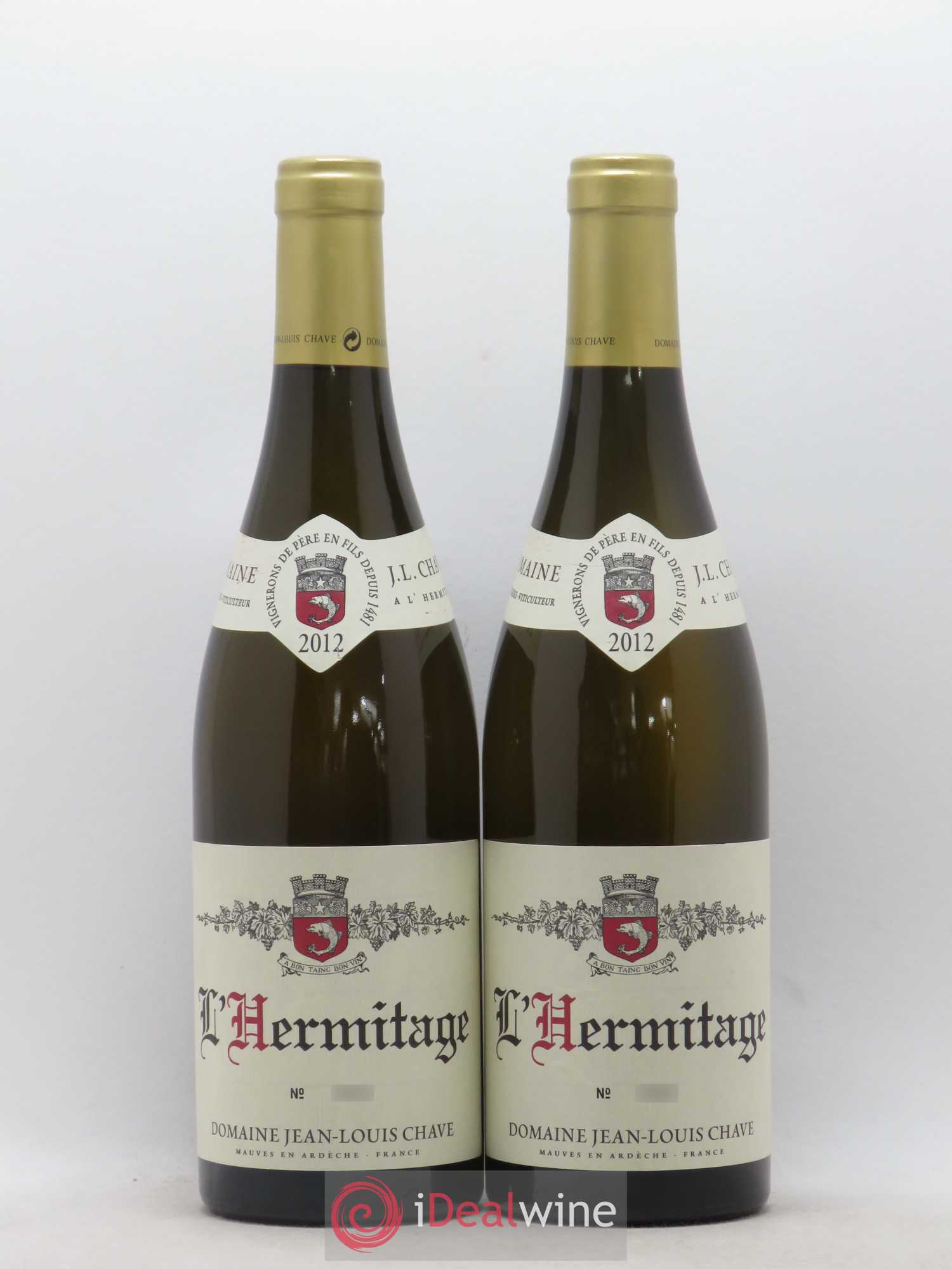Hermitage Jean-Louis Chave 2012 - Lot de 2 bouteilles - 0