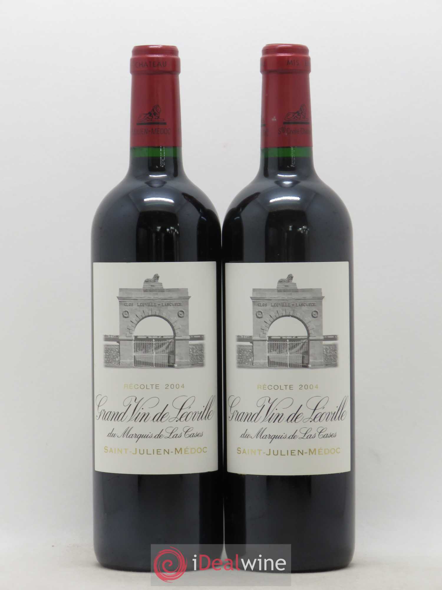 Château Léoville Las Cases 2ème Grand Cru Classé 2004 - Lot de 2 bouteilles - 0