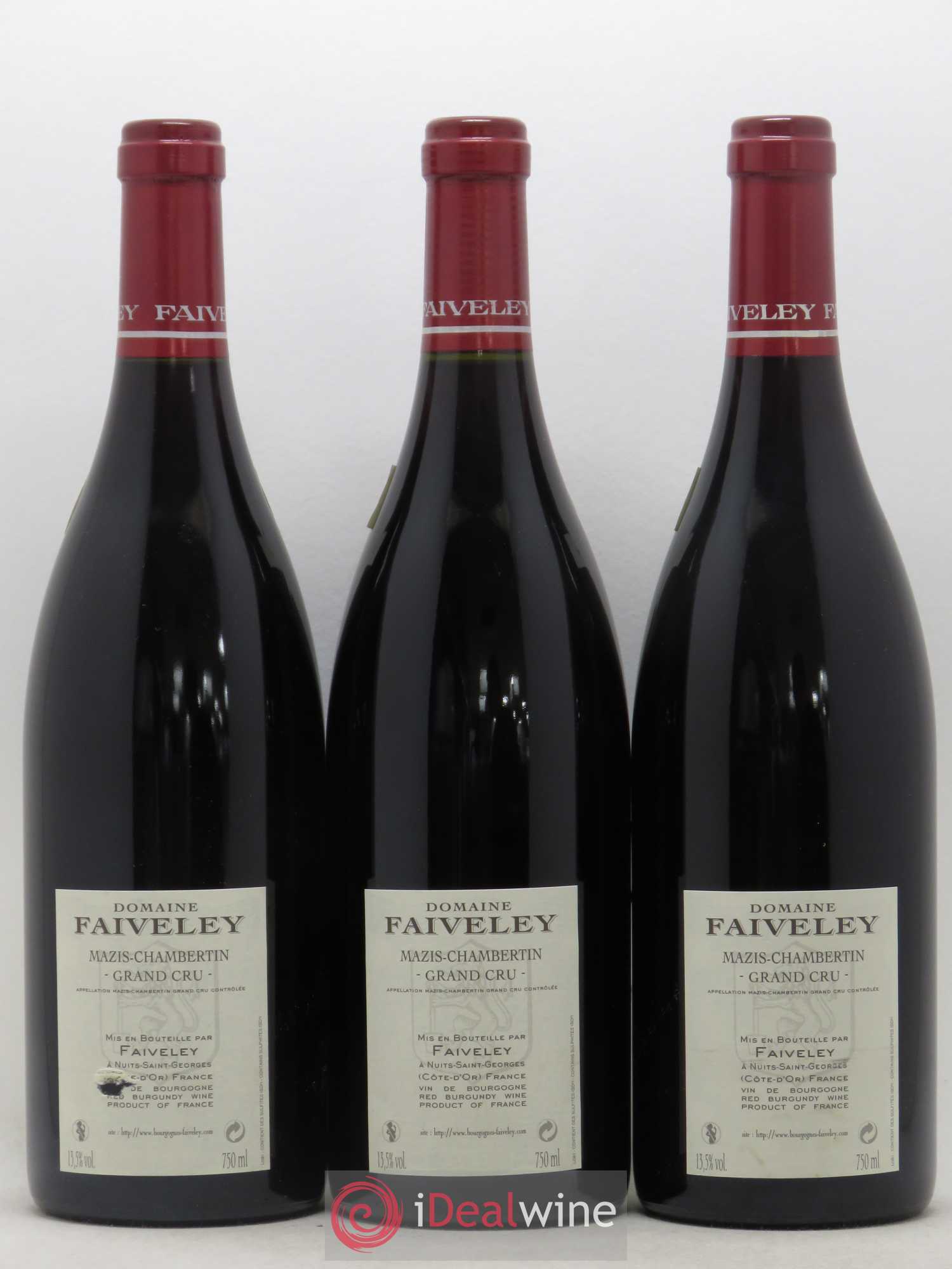 Mazis-Chambertin Grand Cru Faiveley 2010 - Lot de 3 bouteilles - 1