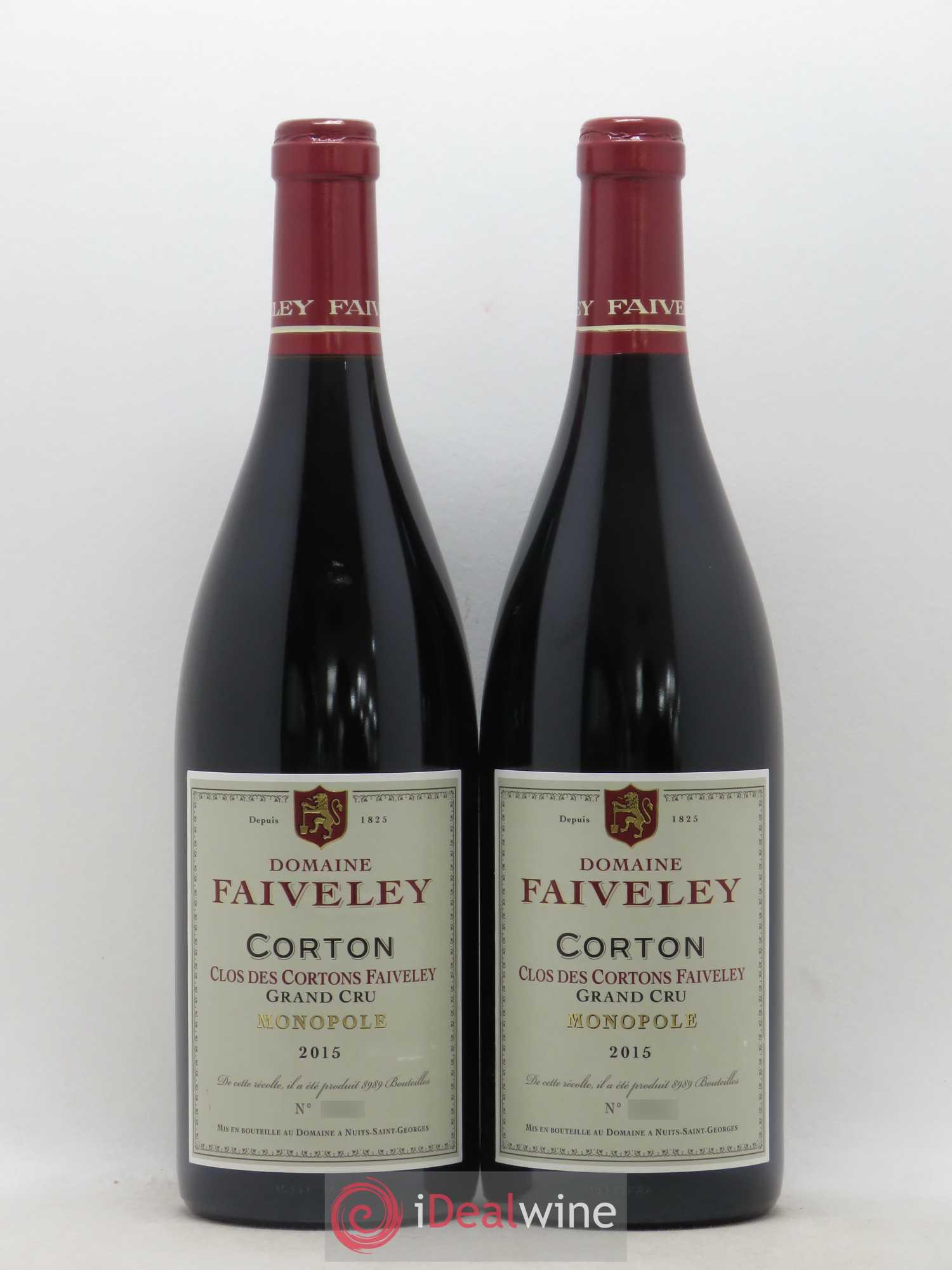 Corton Grand Cru Clos des Cortons Faiveley 2015 - Lot de 2 bouteilles - 0