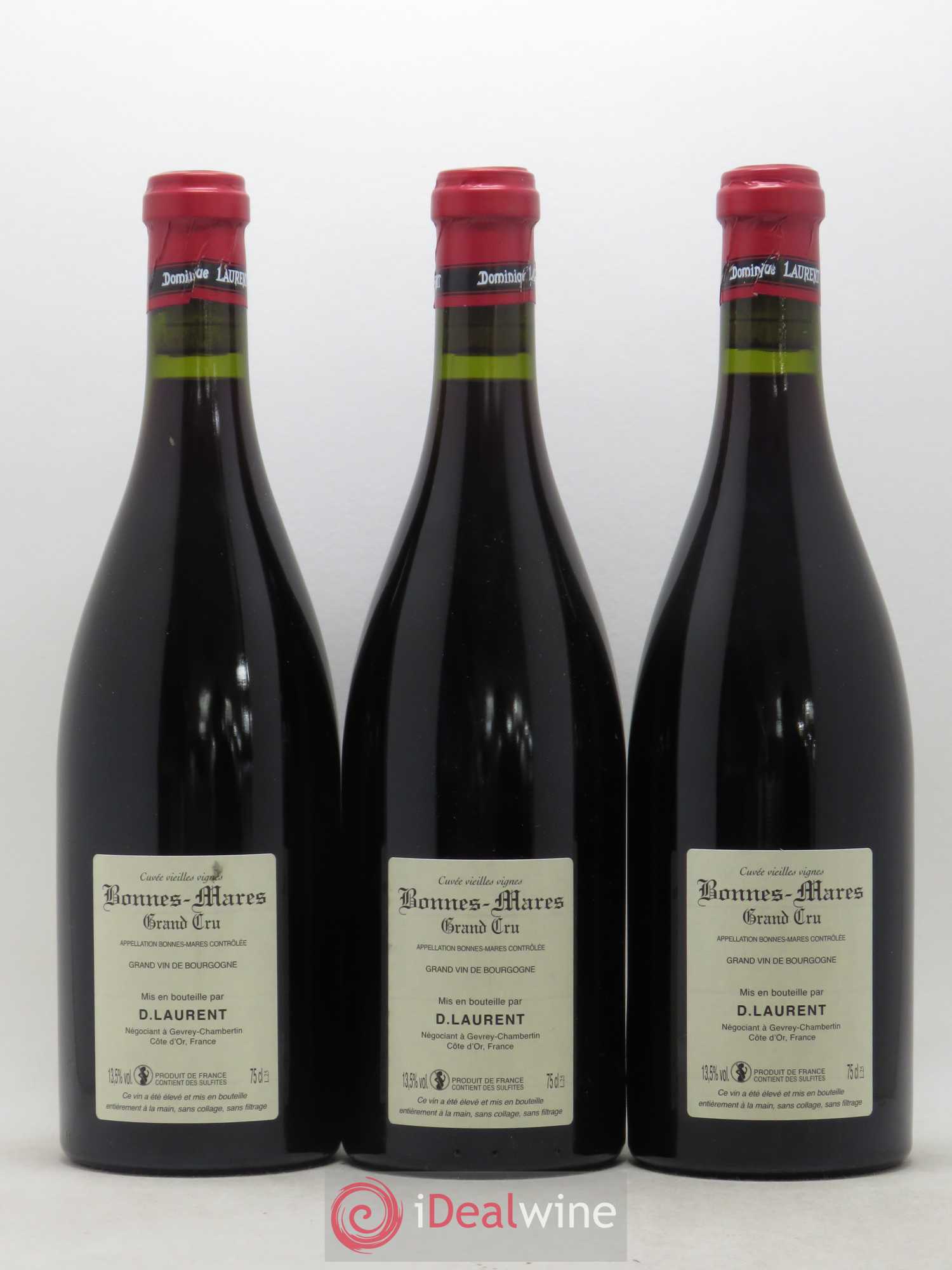 Bonnes-Mares Grand Cru Grande Cuvée Vieilles Vignes Dominique Laurent 2016 - Lot de 3 bouteilles - 1