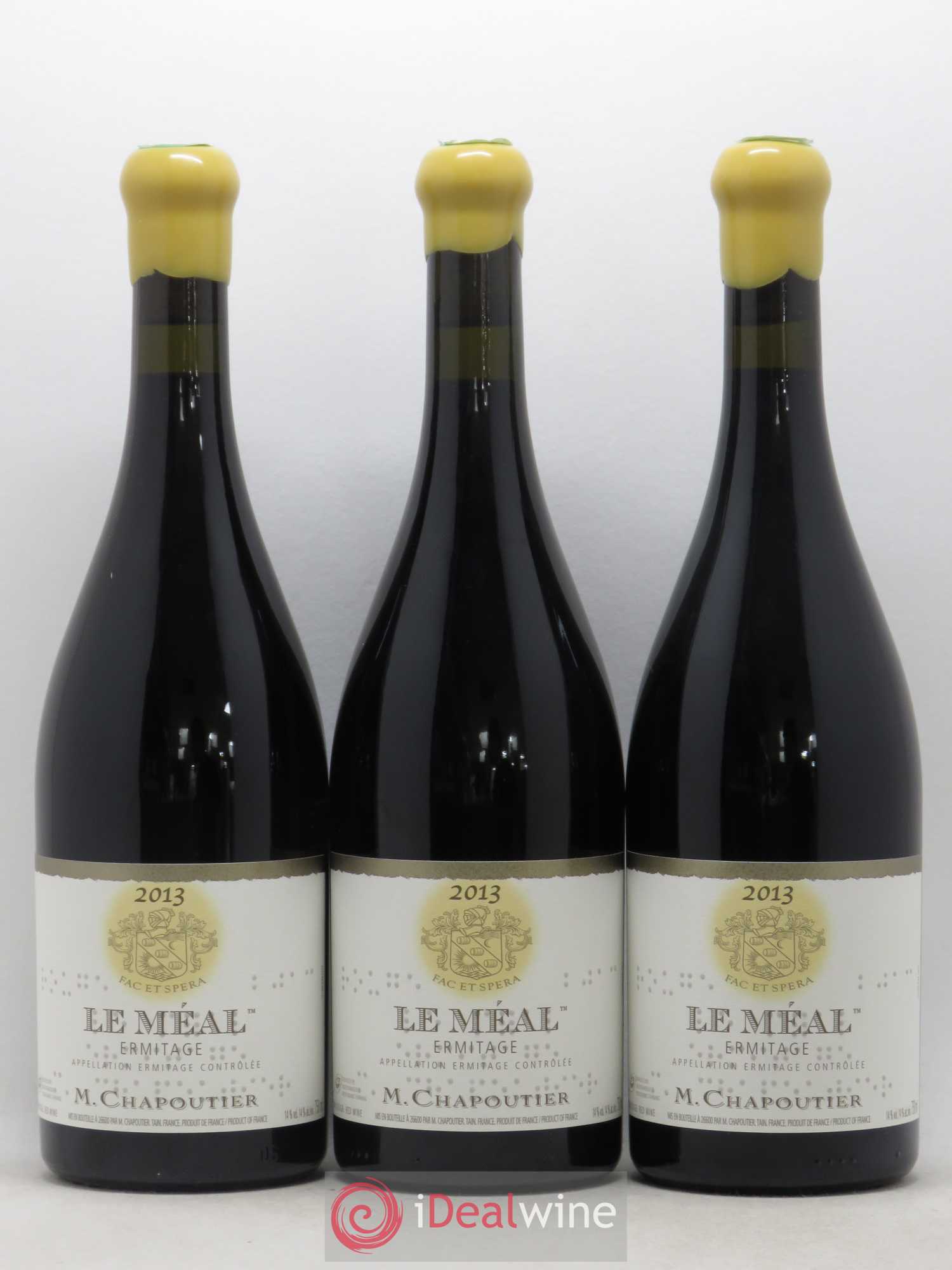 Hermitage Ermitage Le Méal Chapoutier 2013 - Lot de 3 bouteilles - 0