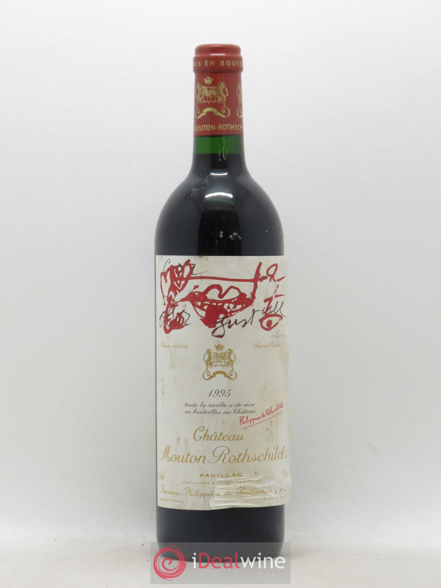 Château Mouton Rothschild 1er Grand Cru Classé 1995 - Lot de 1 bouteille - 0