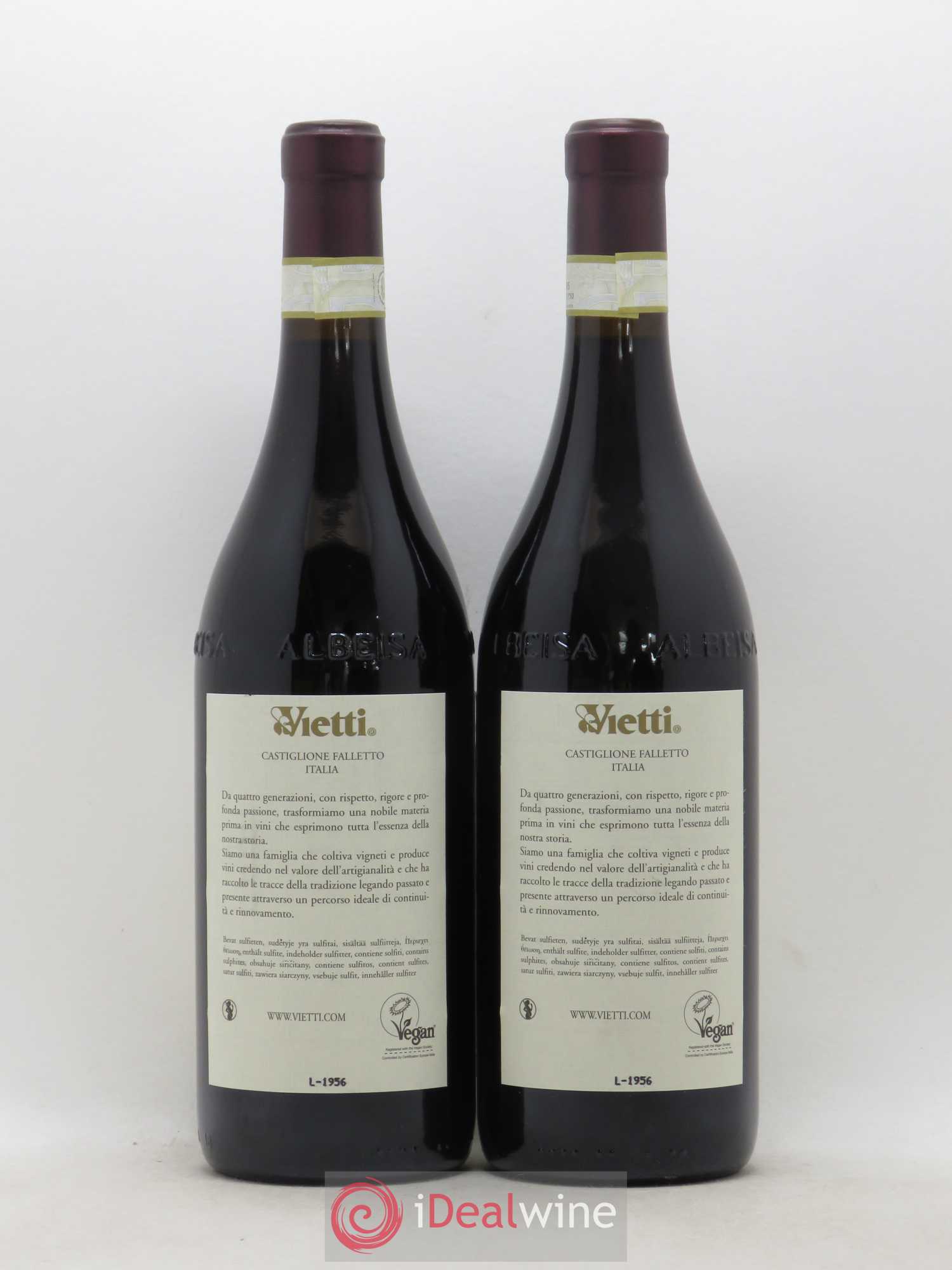 Barolo DOCG Ravera Vietti 2016 - Lot of 2 bottles - 1