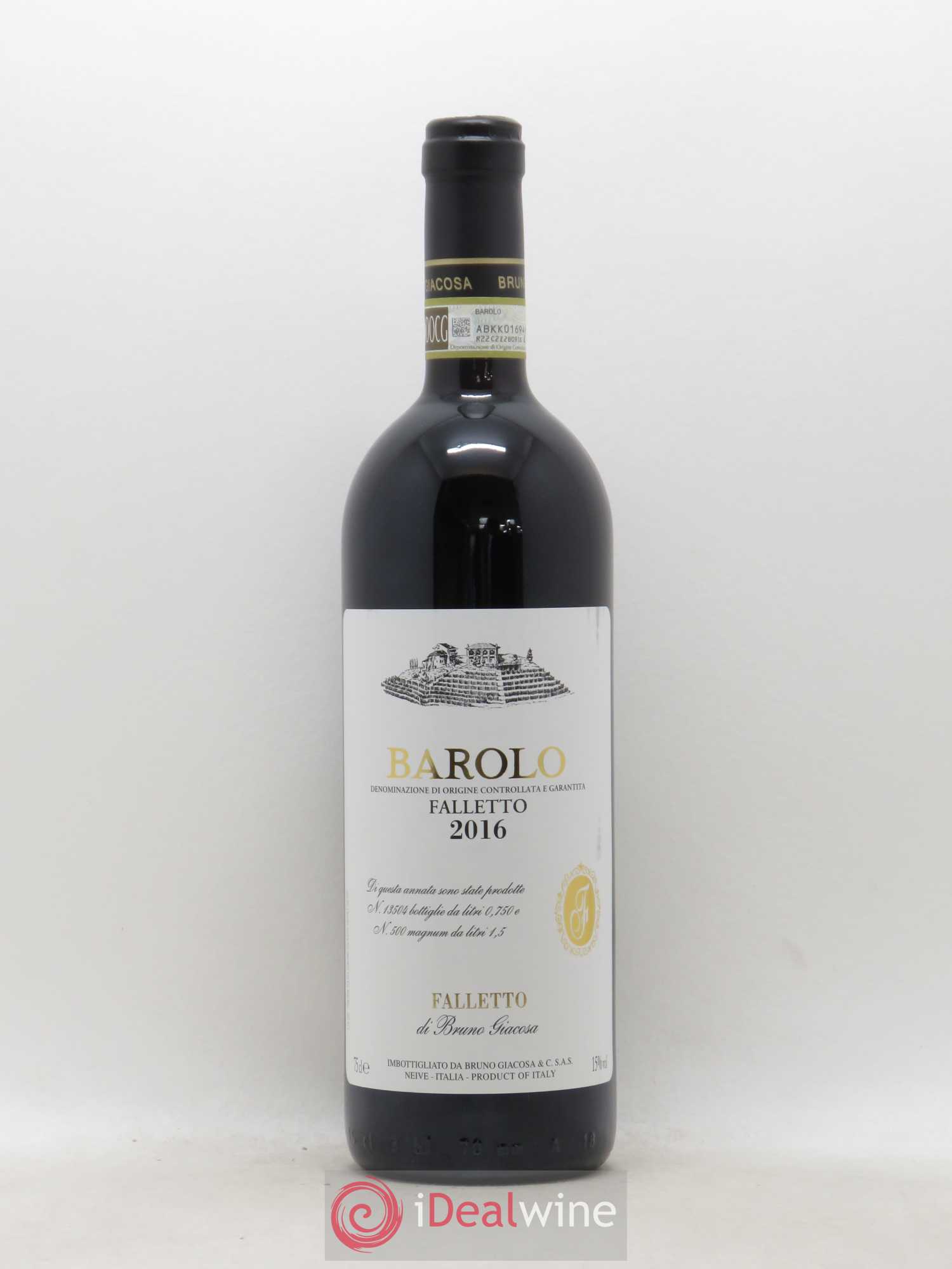 Barolo DOCG Falletto di Serralunga d'Alba Falletto - Bruno Giacosa 2016 - Lot de 1 bouteille - 0