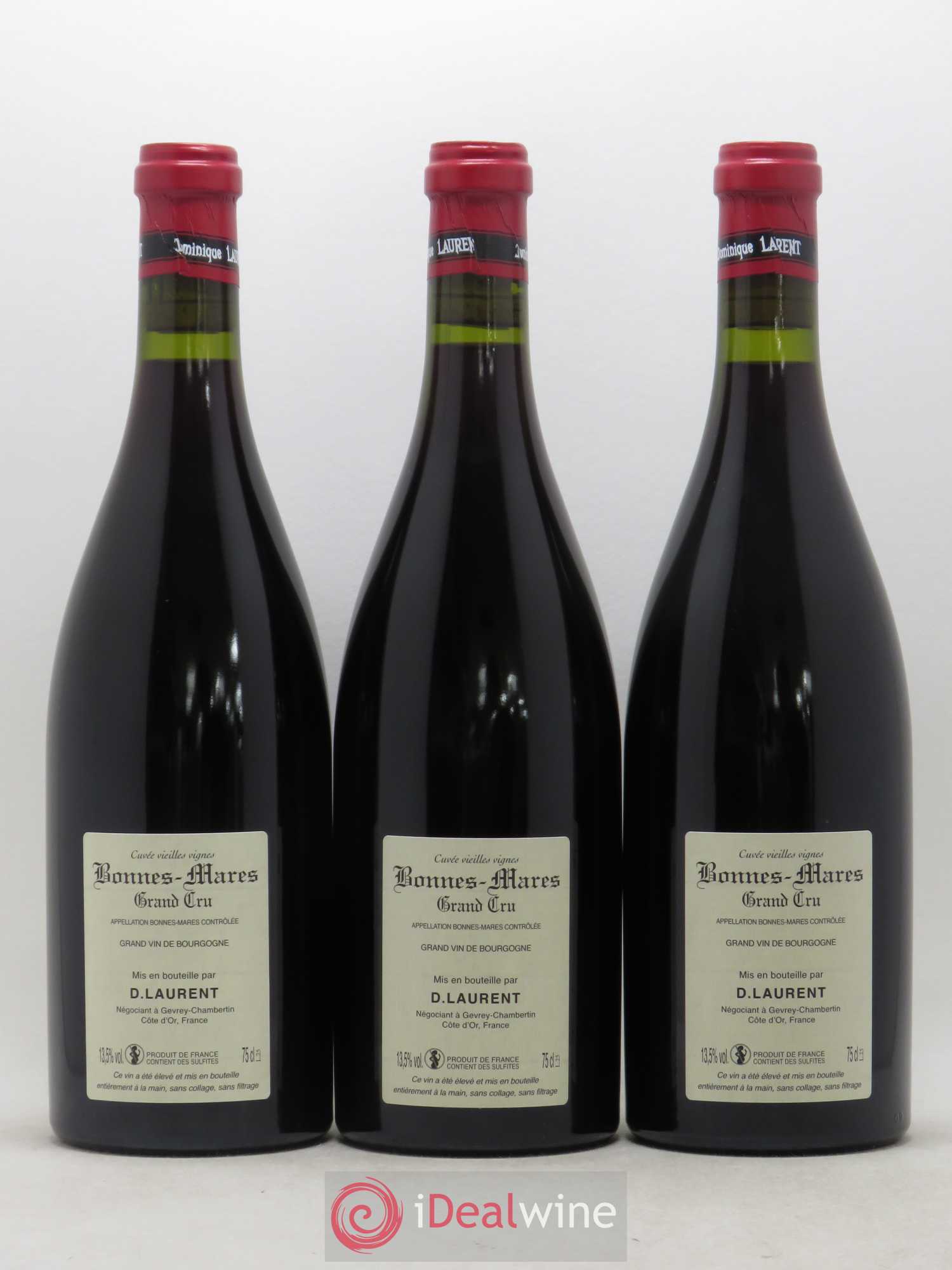 Bonnes-Mares Grand Cru Grande Cuvée Vieilles Vignes Dominique Laurent 2016 - Lot de 3 bouteilles - 1