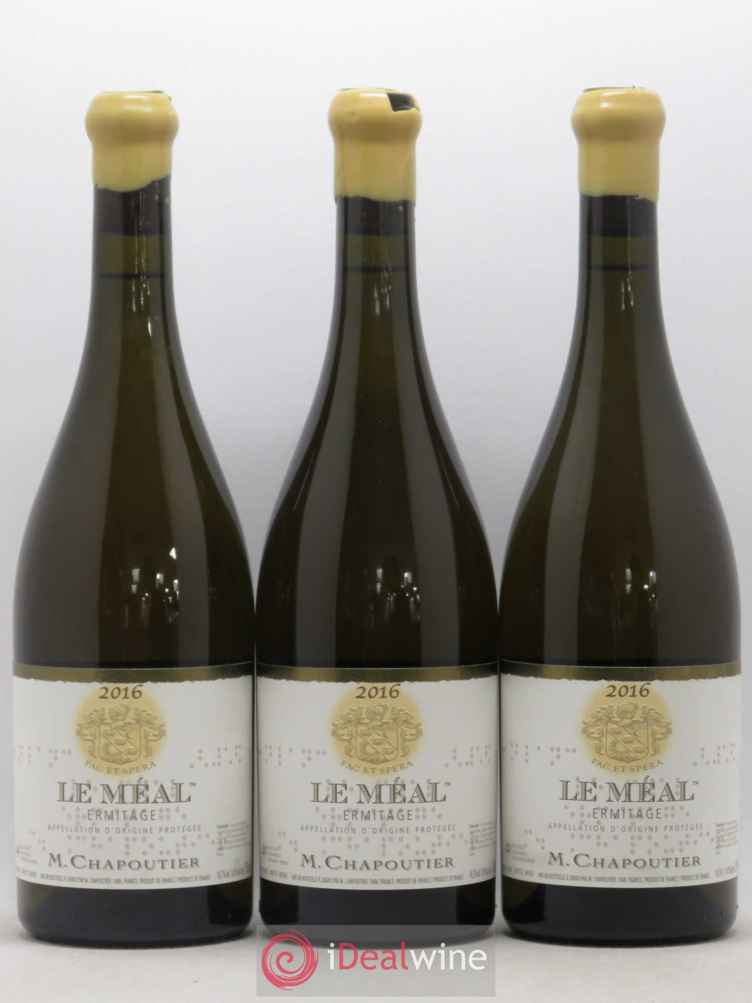 Hermitage Ermitage Le Méal Chapoutier 2016 - Lot de 3 bouteilles - 0