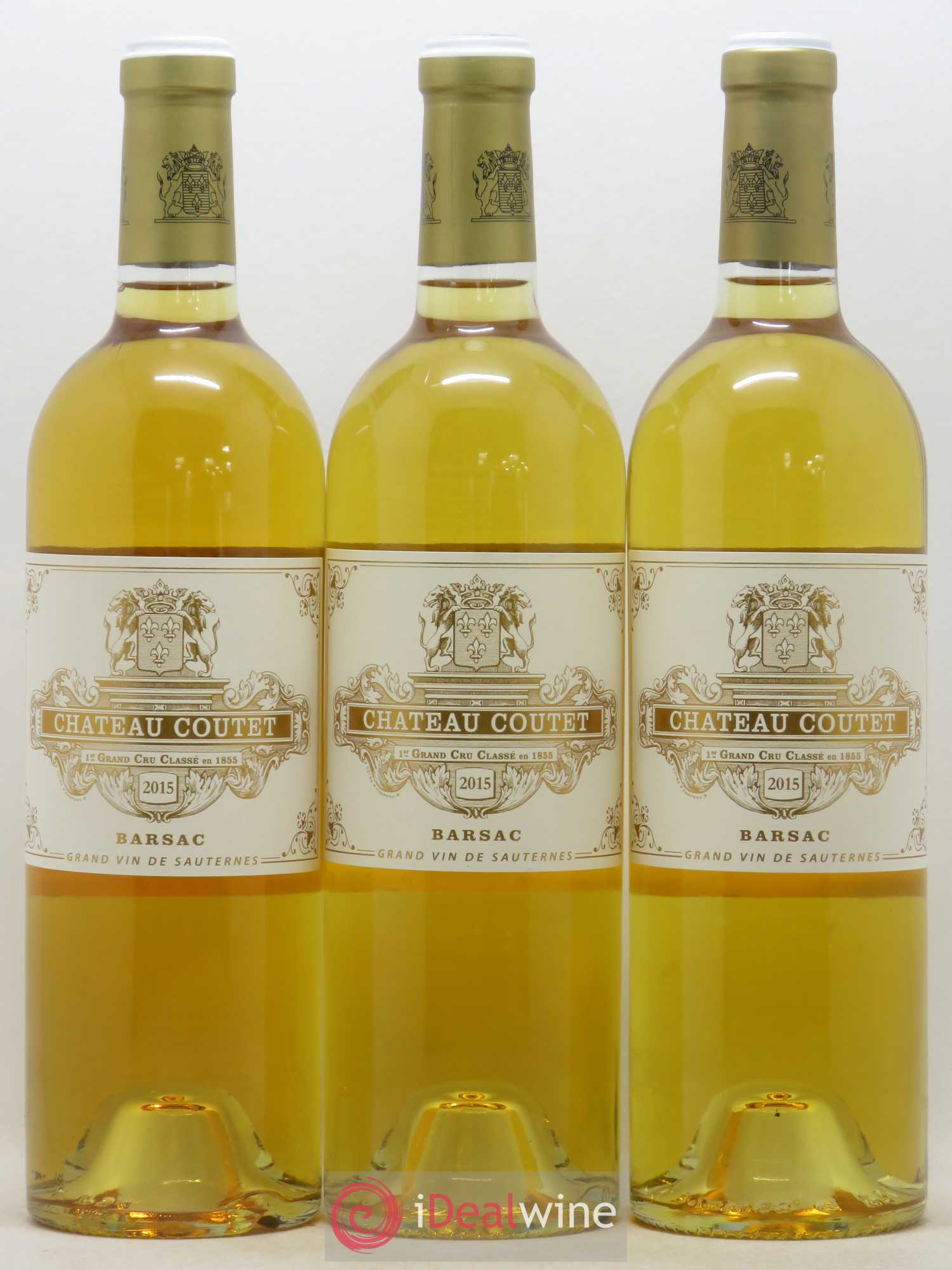 Château Coutet 1er Grand Cru Classé 2015 - Lotto di 3 bottiglie - 0