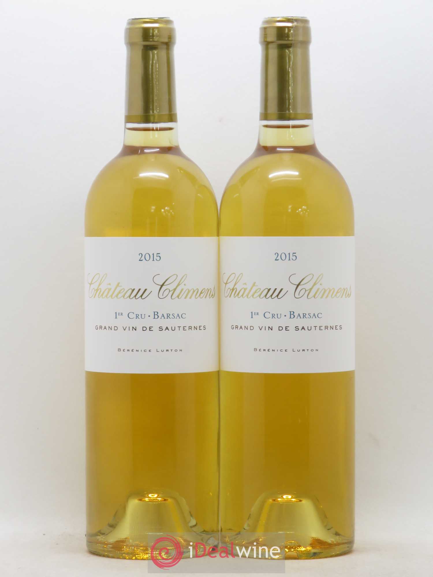 Château Climens 1er Grand Cru Classé 2015 - Lotto di 2 bottiglie - 0
