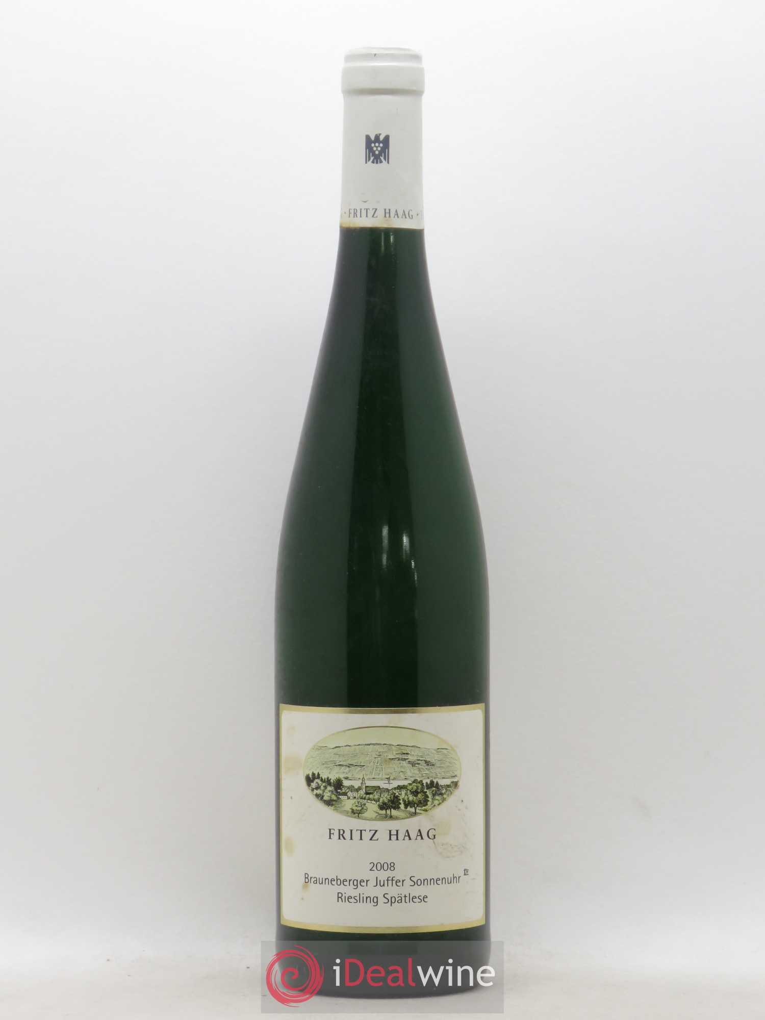 Riesling Fritz Haag Brauneberger Juffer Sonnenuhr Spätlese 2008 - Lotto di 1 bottiglia - 0