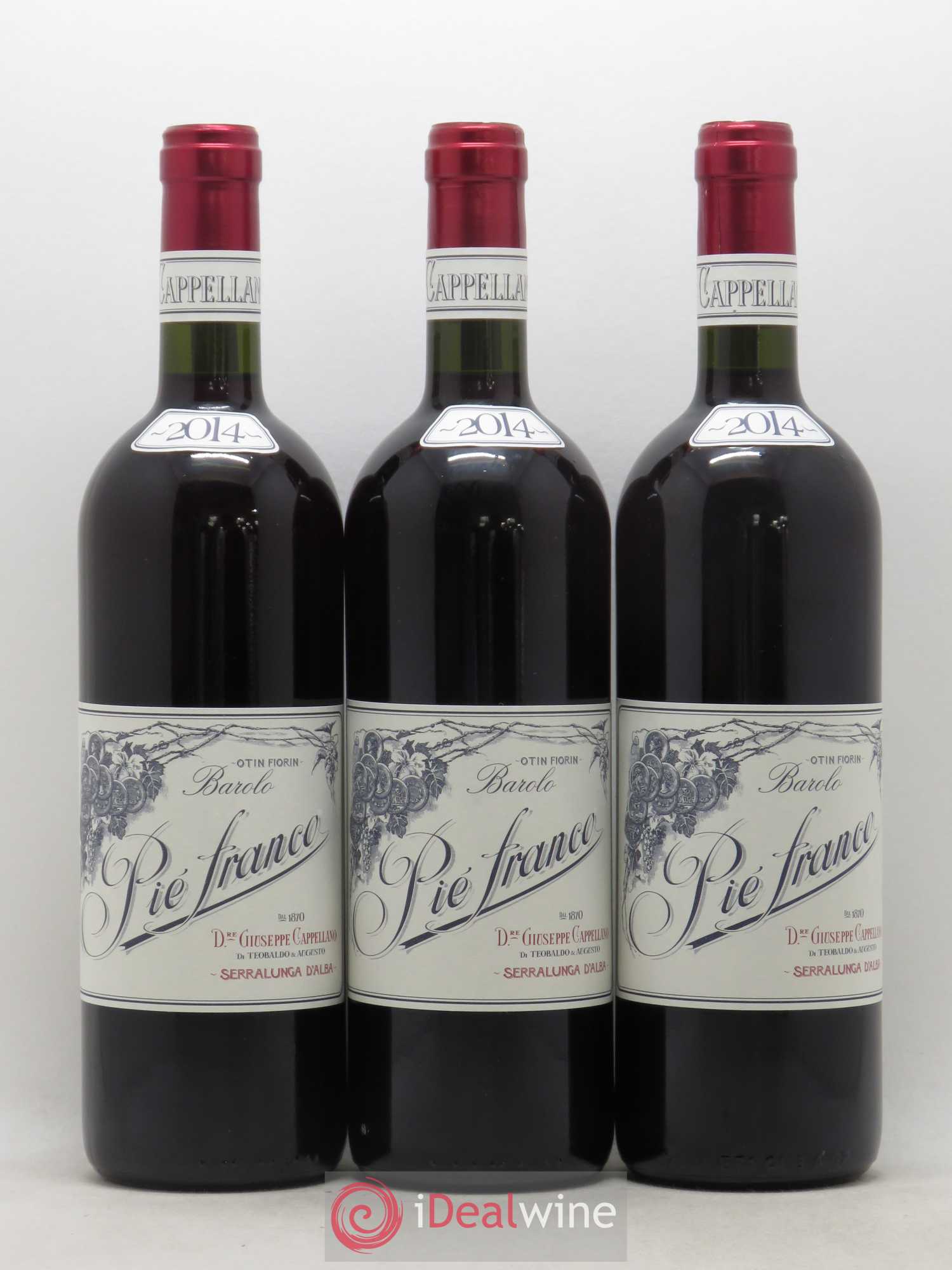 Barolo DOCG Pié Franco Cappellano 2014 - Lot de 3 bouteilles - 0