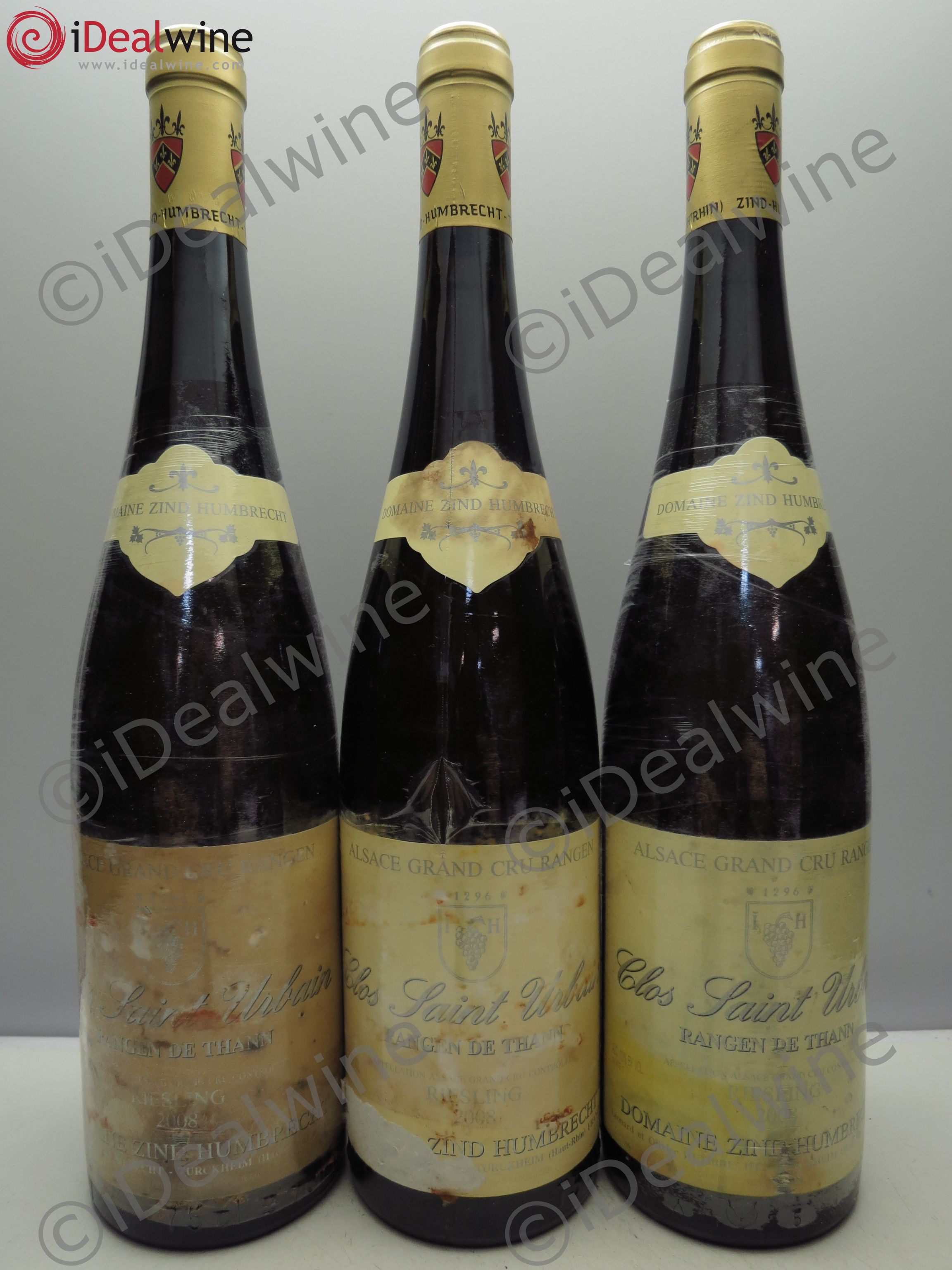 Alsace Riesling Grand Cru Rangen de Thann Clos Saint Urbain Zind-Humbrecht (Domaine) 2008 - Lot de 3 bouteilles - 0