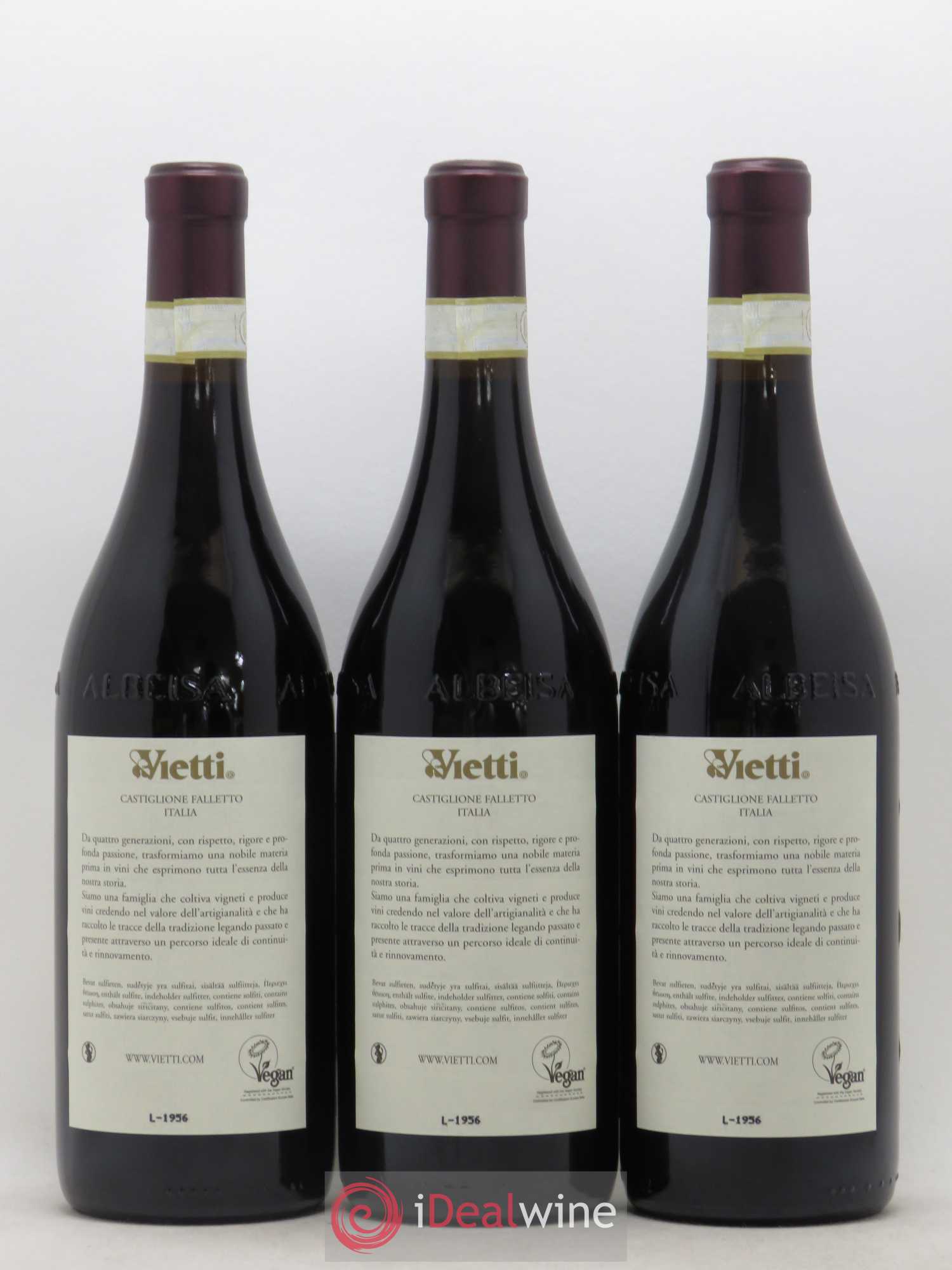 Barolo DOCG Ravera Vietti 2016 - Lot de 3 bouteilles - 1