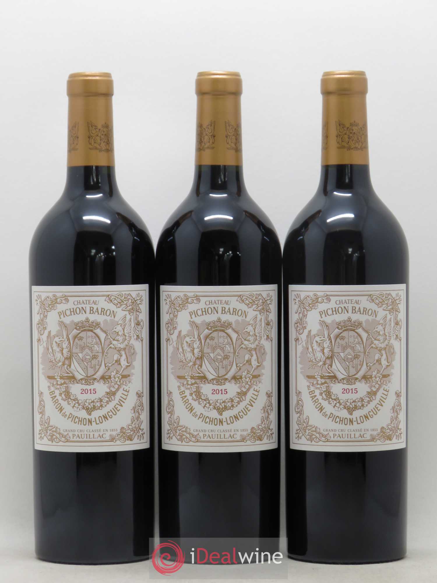 Pichon Longueville Baron 2ème Grand Cru Classé 2015 - Lot de 3 bouteilles - 0