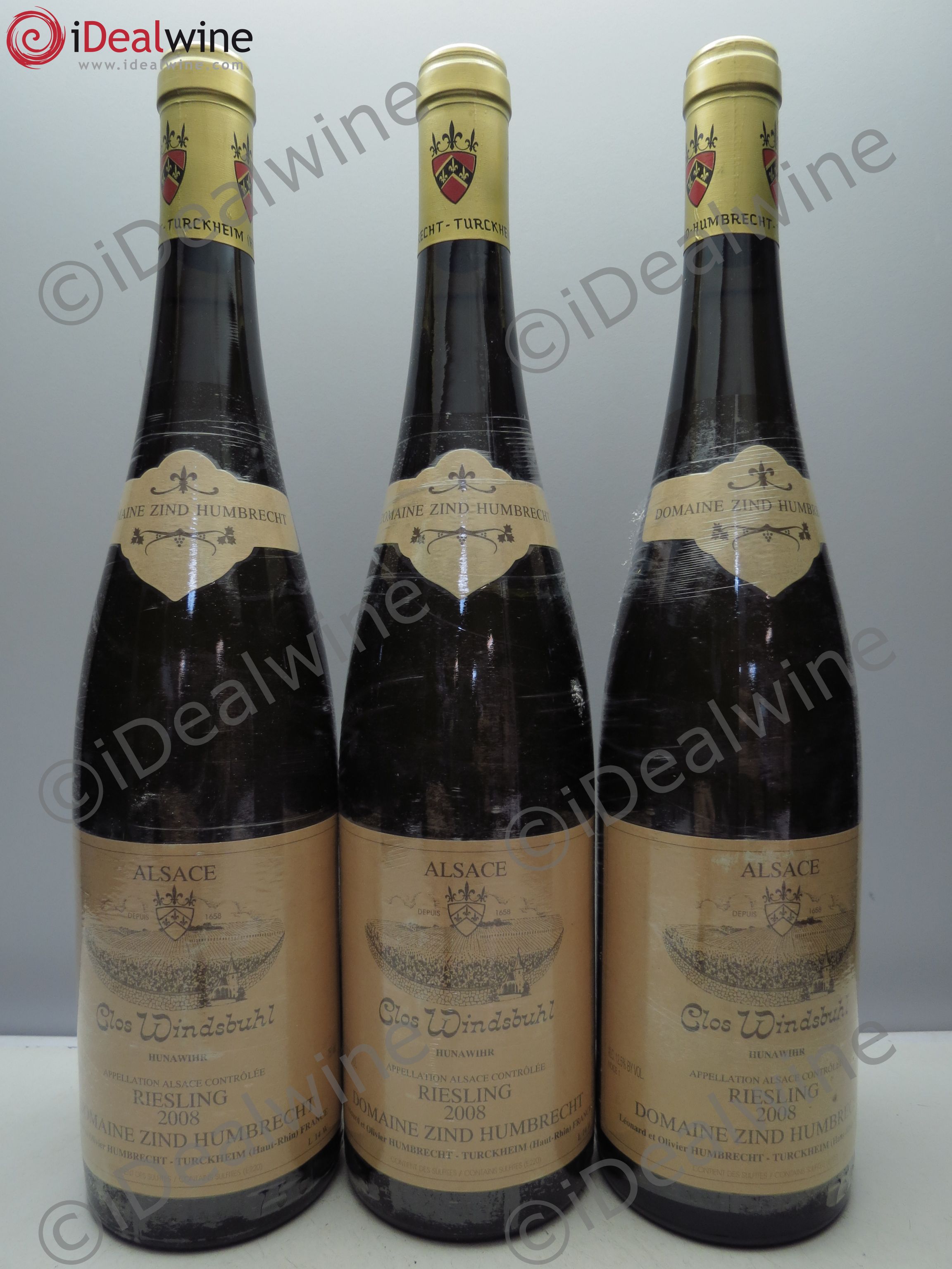 Alsace Riesling Clos Windsbuhl Zind-Humbrecht (Domaine) 2008 - Posten von 3 Flaschen - 0