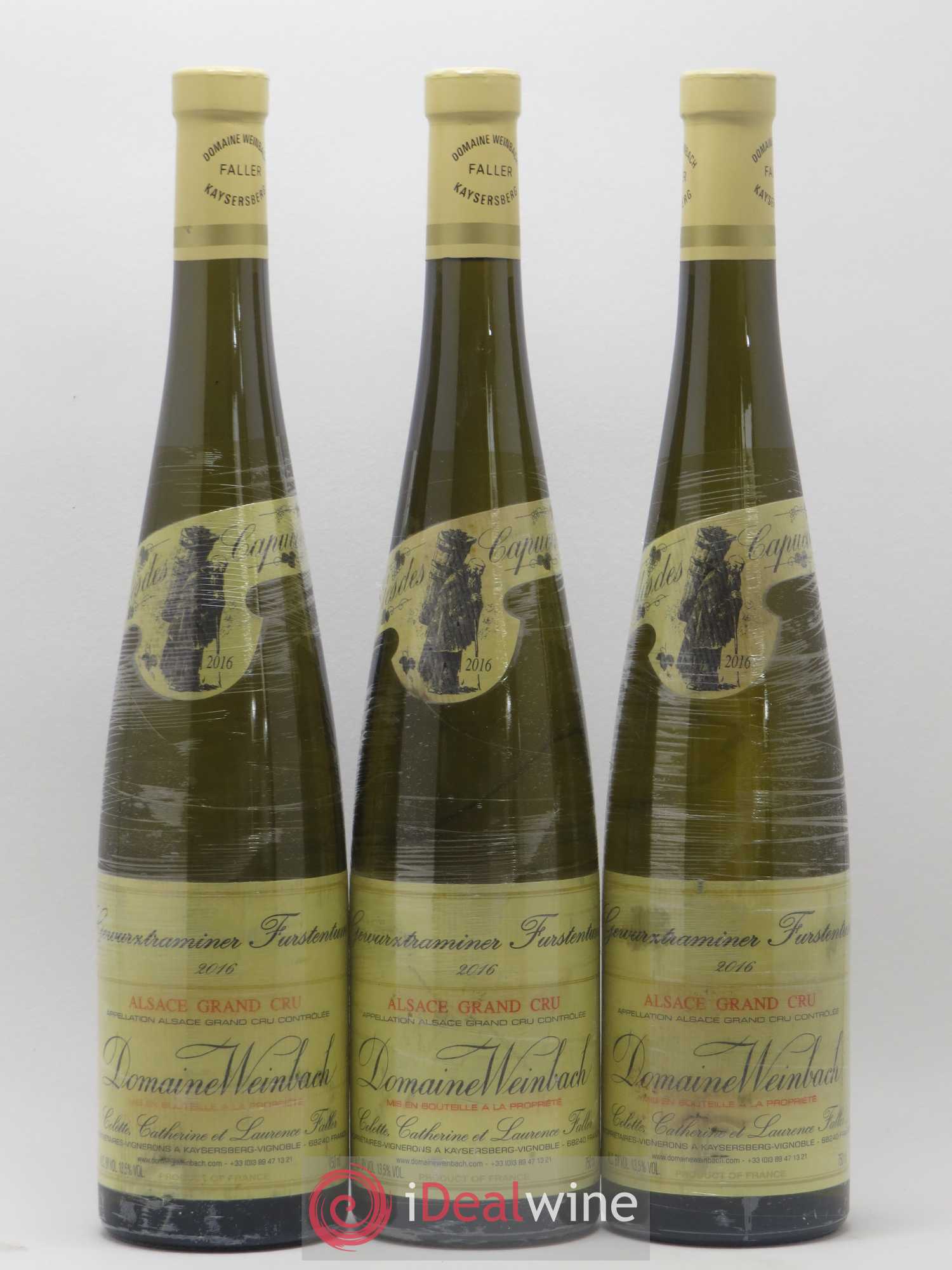 Alsace Grand Cru Gewurztraminer Furstentum Weinbach (Domaine) 2016 - Lot de 3 bouteilles - 0