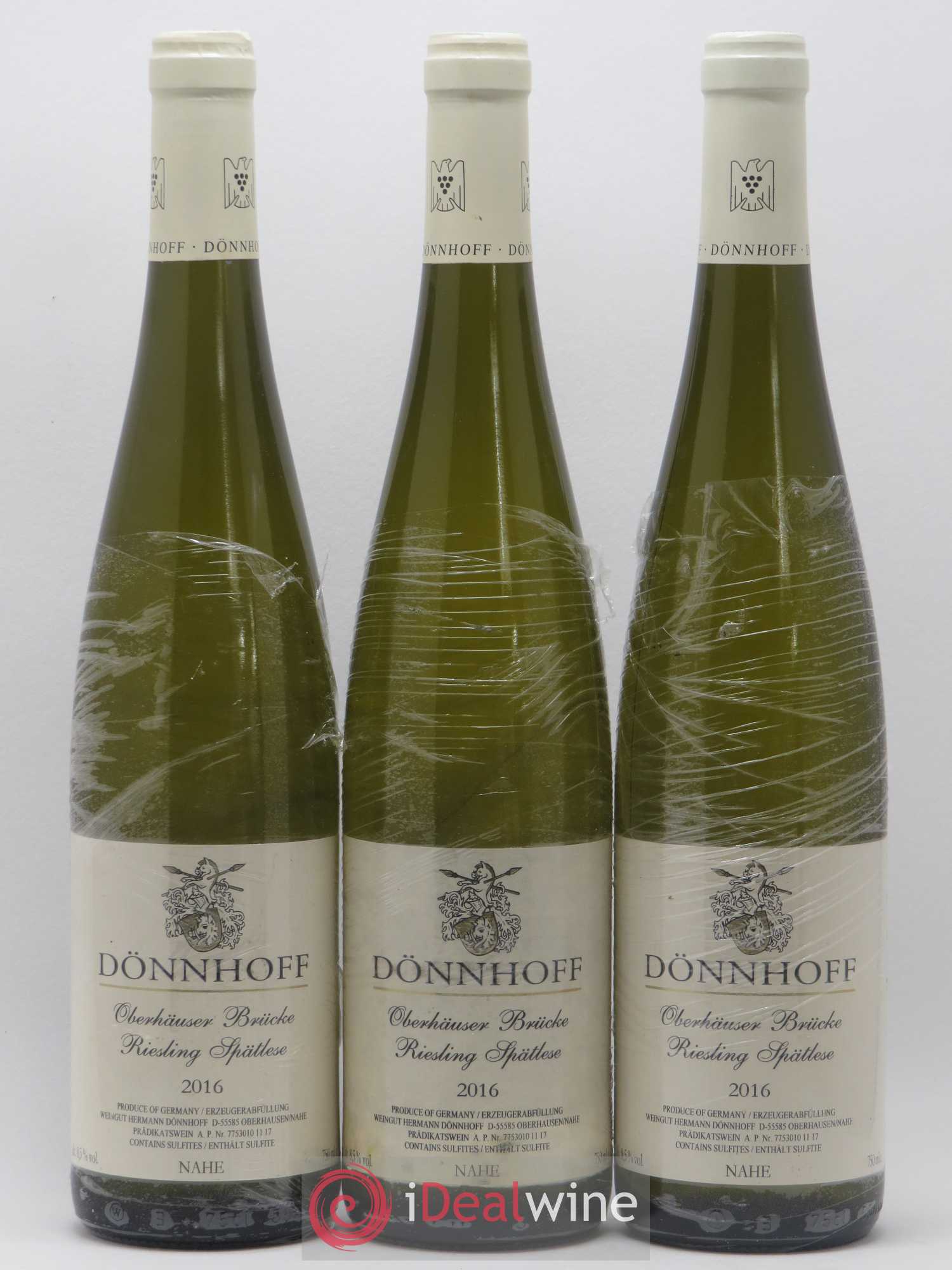 Riesling Oberhäuser Brücke Monopol Spätlese Domaine Dönnhoff 2016 - Posten von 3 Flaschen - 0
