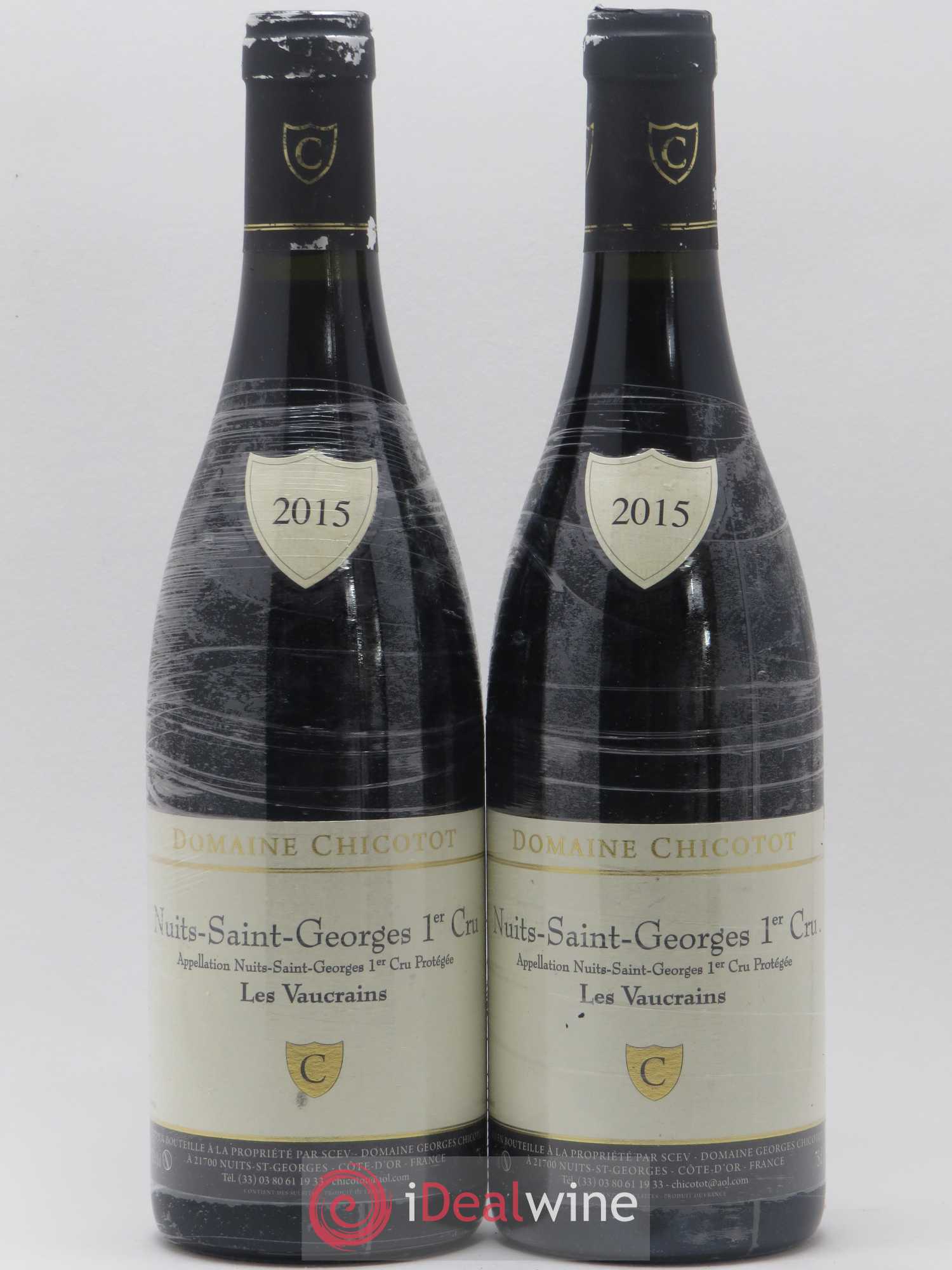 Nuits-Saint-Georges 1er Cru Les Vaucrains Chicotot 2015 - Lot de 2 bouteilles - 0